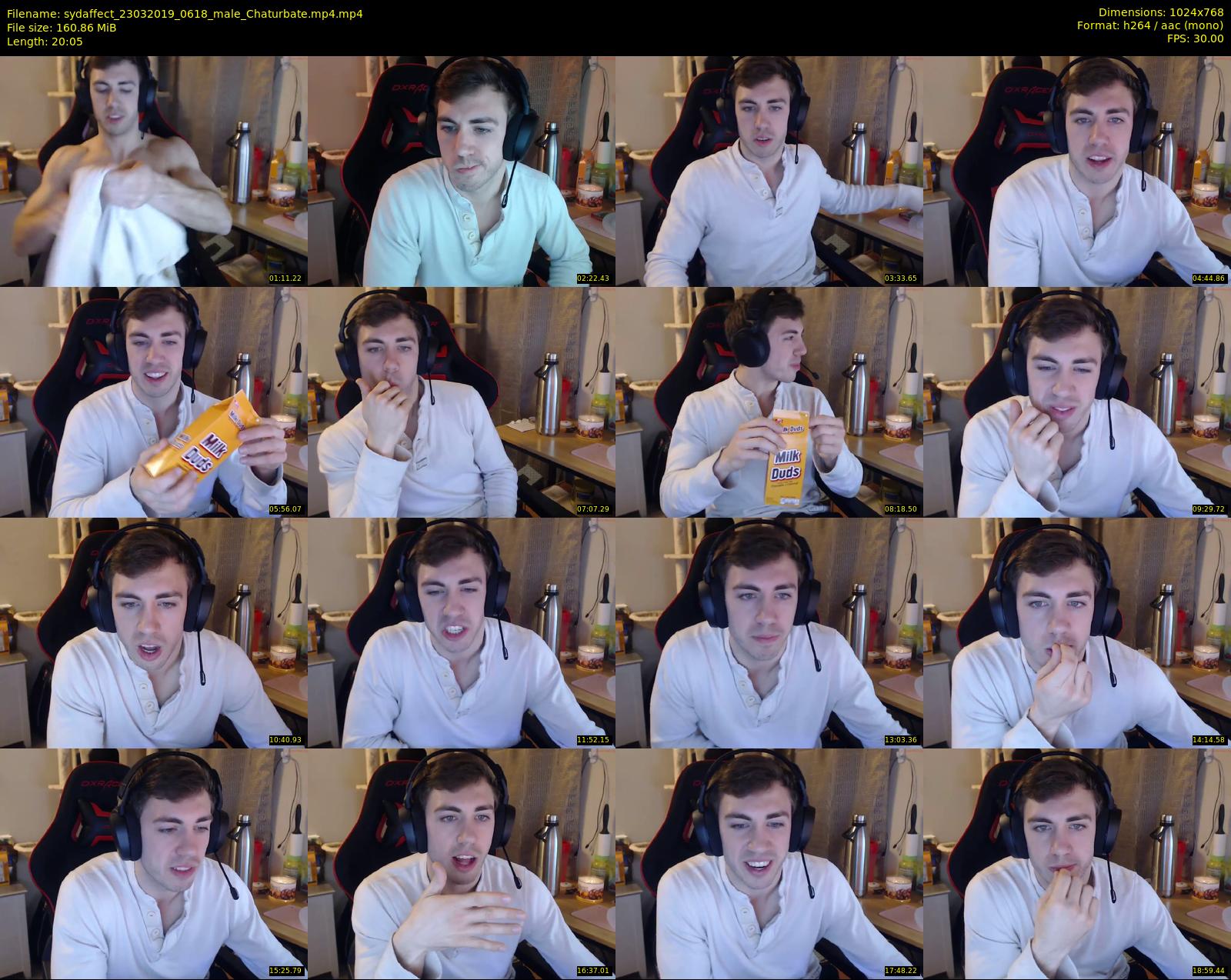 sydaffect — 21 minute Chaturbate male cam show recording, 720p, Mar 23, 2019