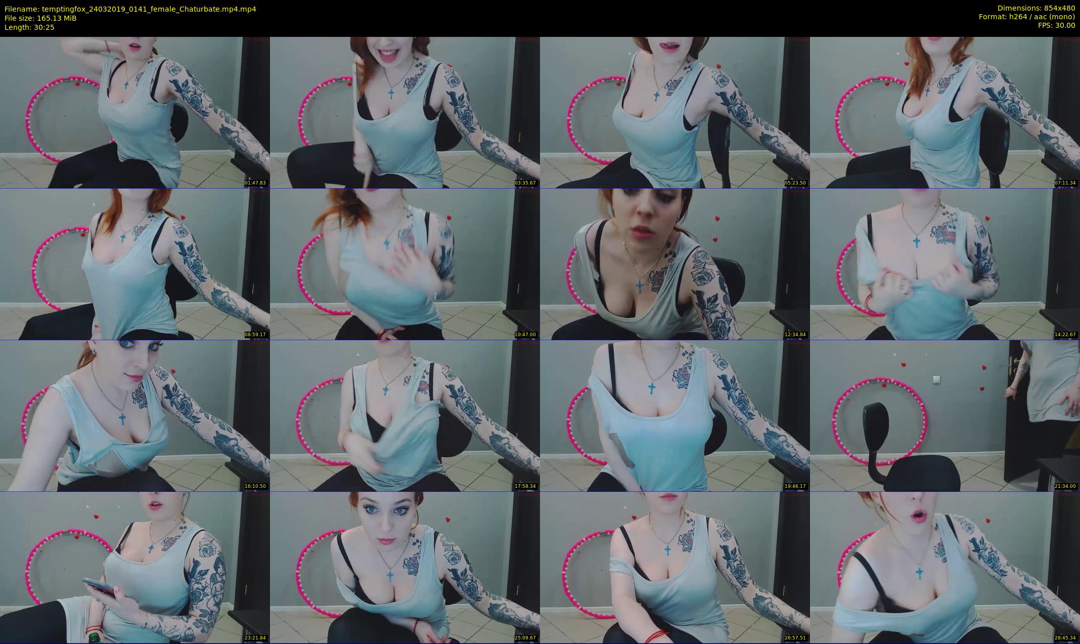 temptingfox — 31 minute Chaturbate female cam show recording, 480p, Mar 24, 2019