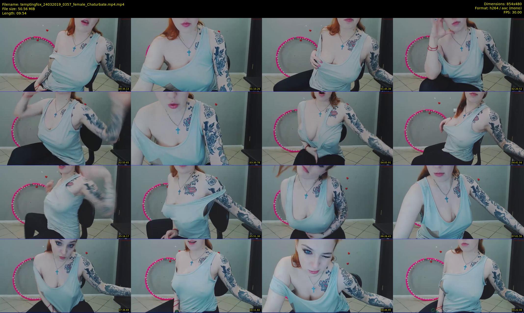 temptingfox — 10 minute Chaturbate female cam show recording, 480p, Mar 24, 2019