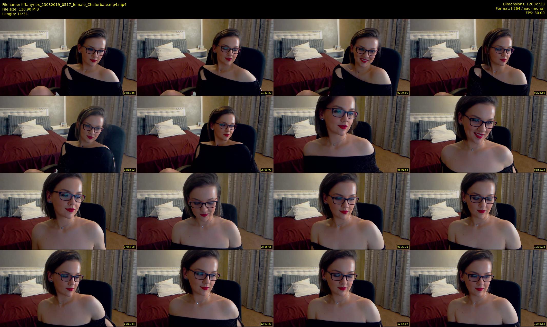 tiffanyriox — 15 minute Chaturbate female cam show recording, 720p, Mar 23, 2019