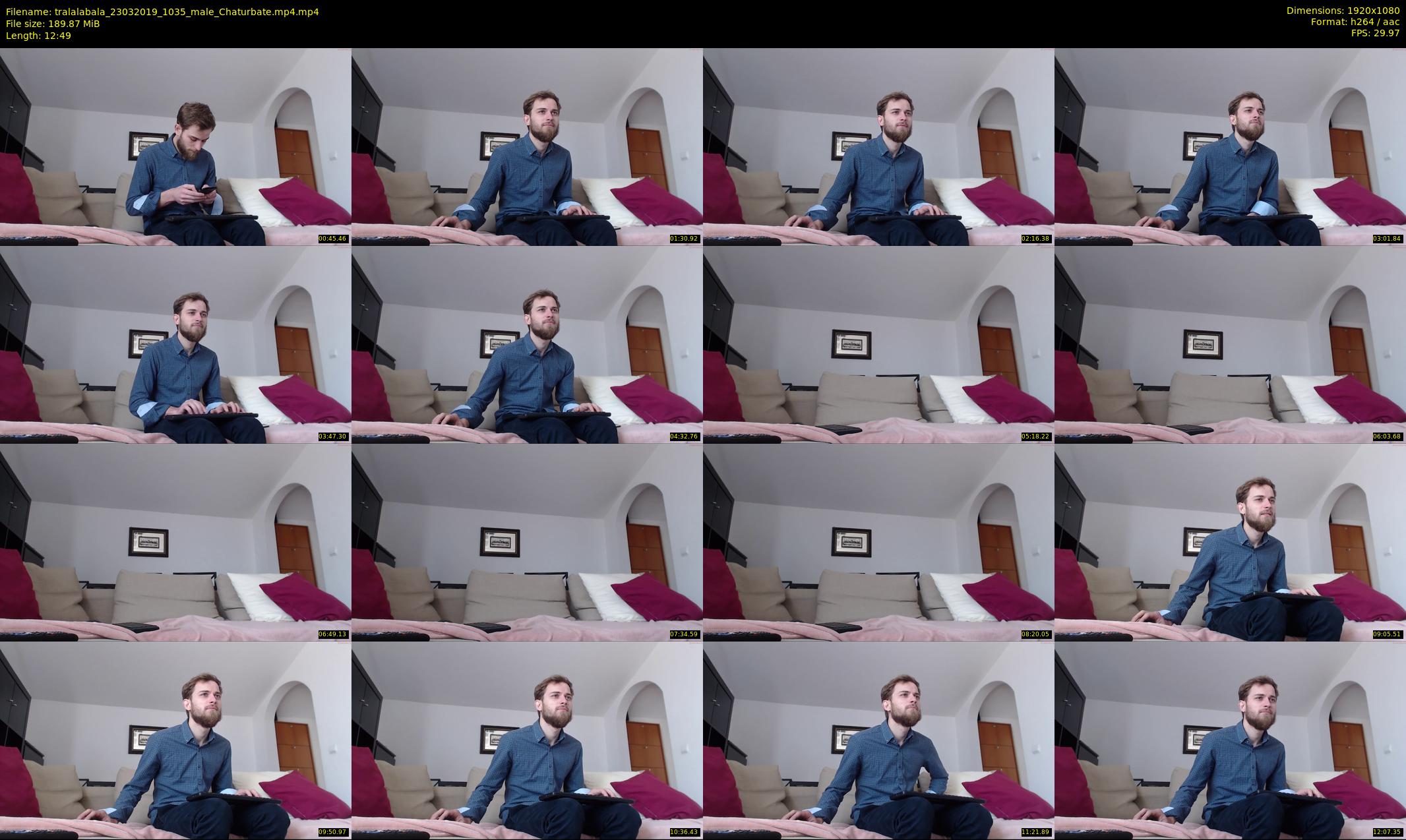 tralalabala — 13 minute Chaturbate male cam show recording, 1080p, Mar 23, 2019