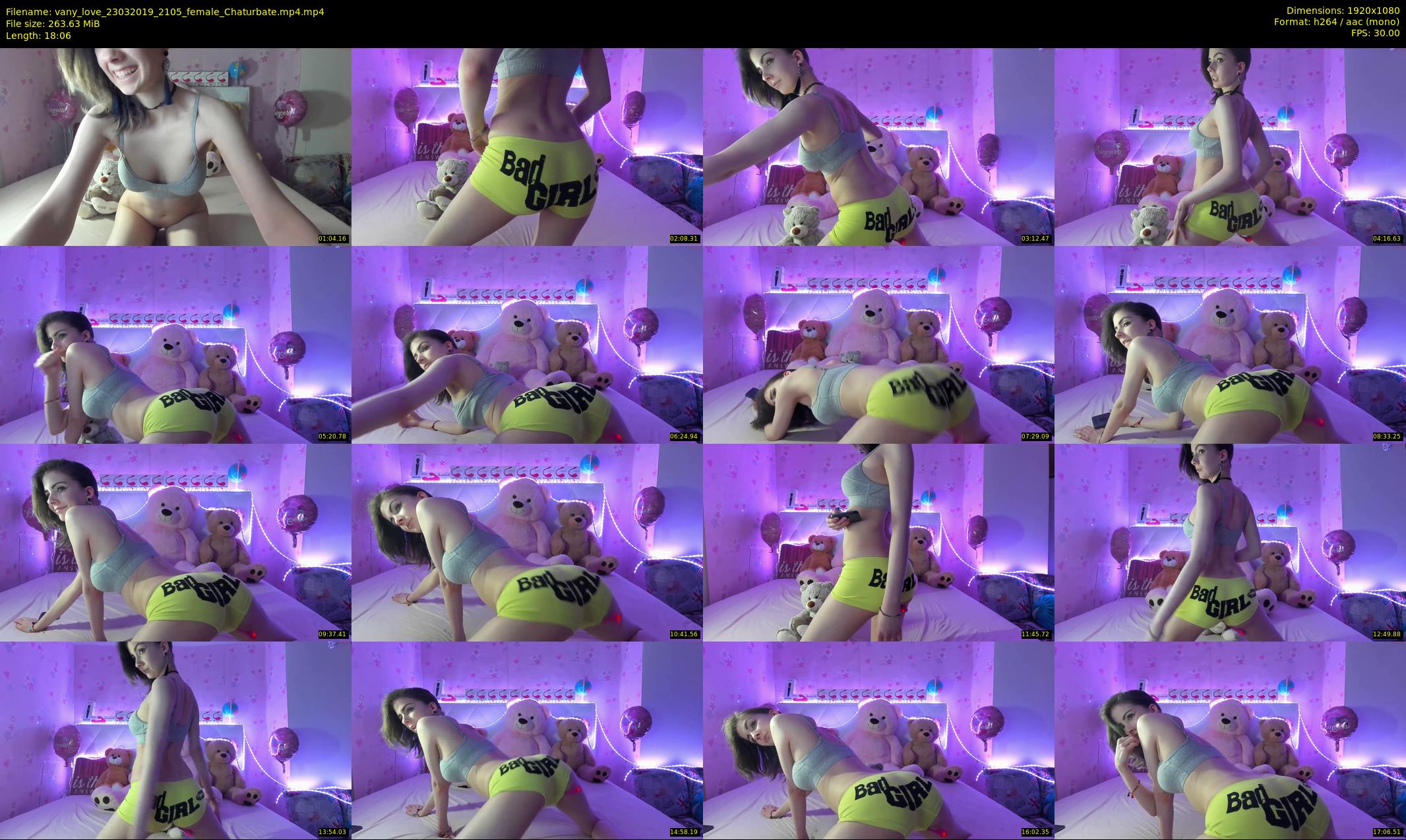 vany_love — 19 minute Chaturbate female cam show recording, 1080p, Mar 23, 2019
