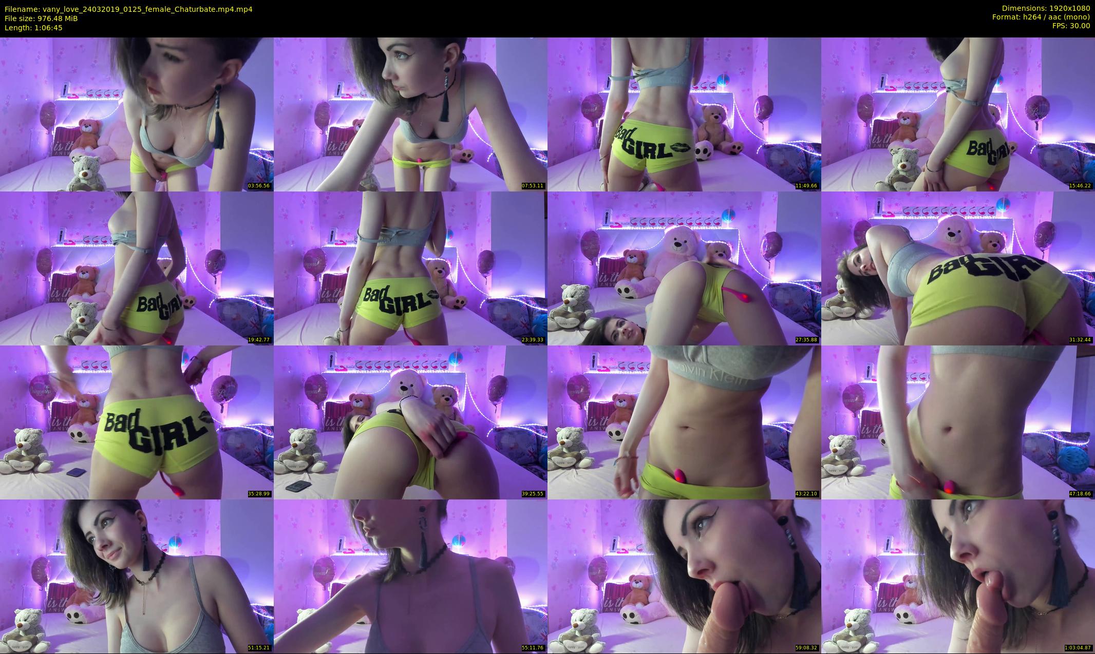 vany_love — 67 minute Chaturbate female cam show recording, 1080p, Mar 24, 2019
