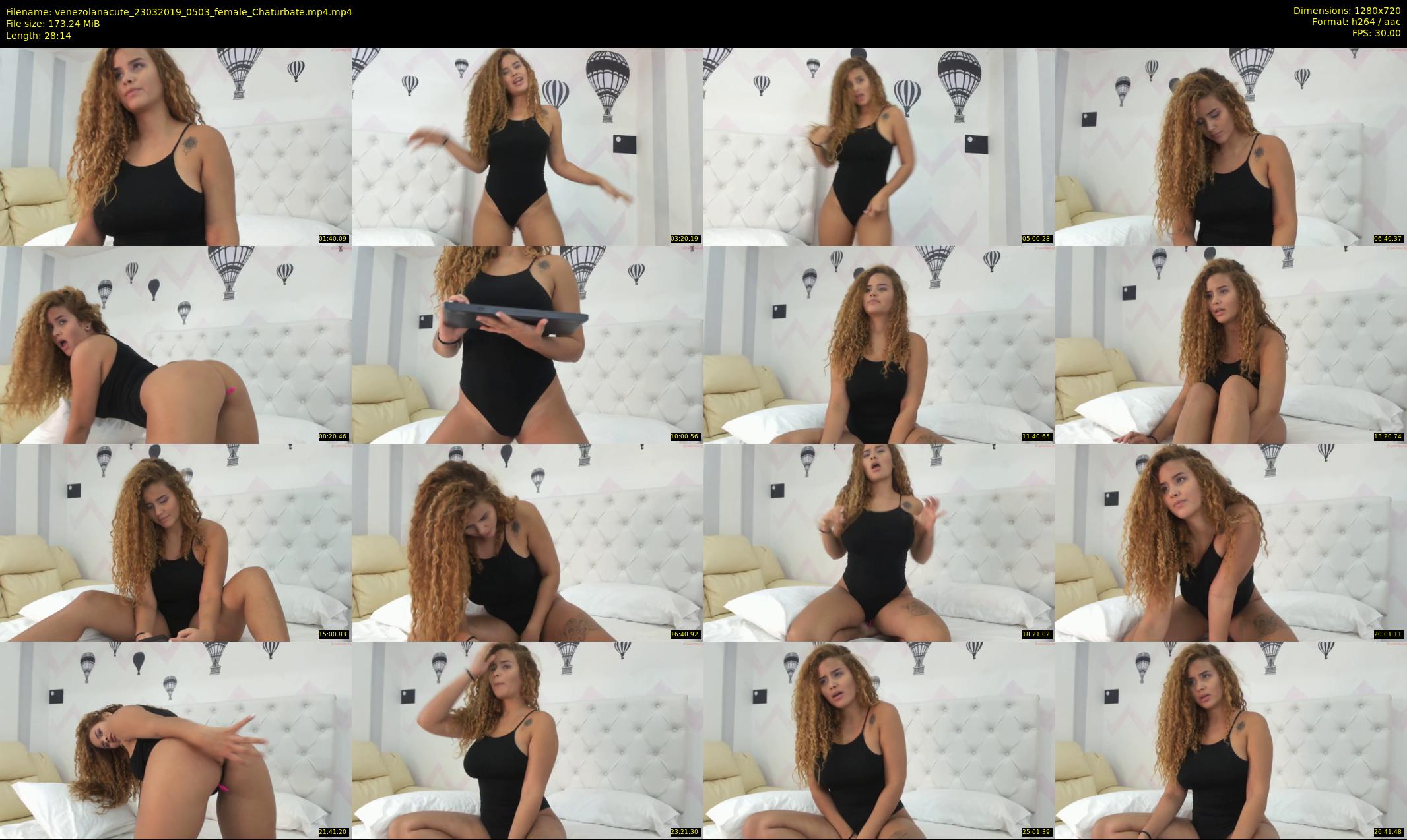 venezolanacute — 29 minute Chaturbate female cam show recording, 720p, Mar 23, 2019