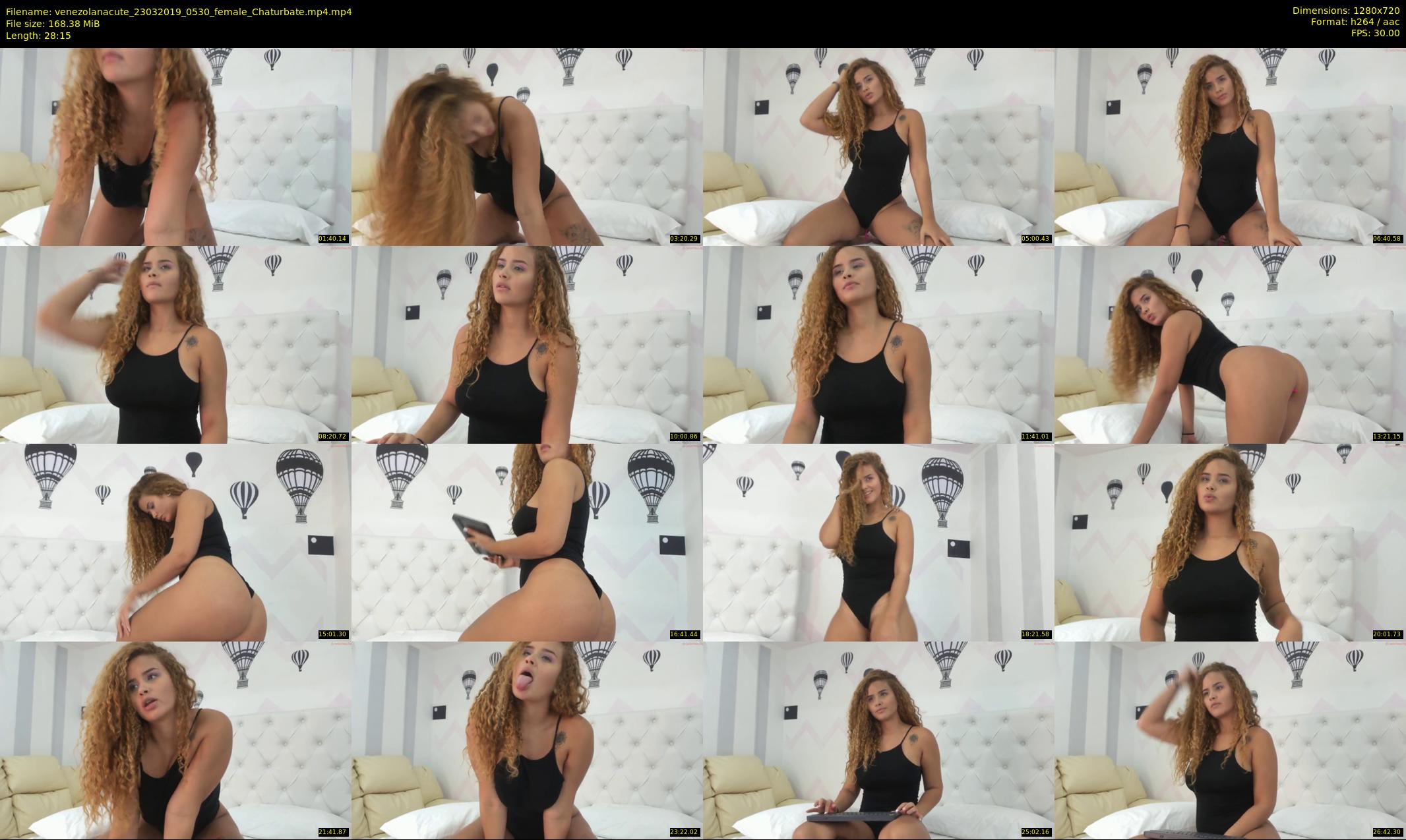 venezolanacute — 29 minute Chaturbate female cam show recording, 720p, Mar 23, 2019