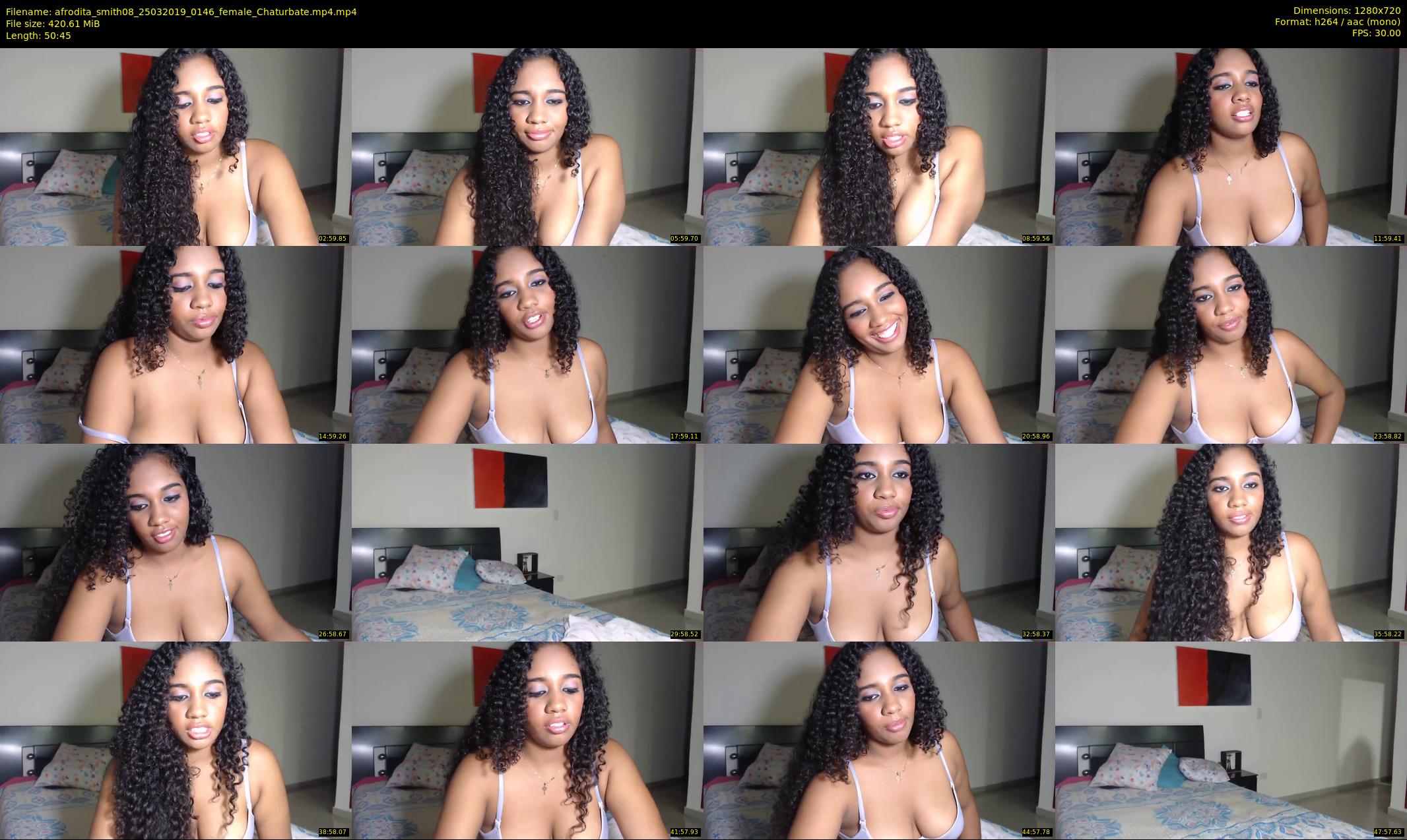 afrodita_smith08 — 51 minute Chaturbate female cam show recording, 720p, Mar 25, 2019