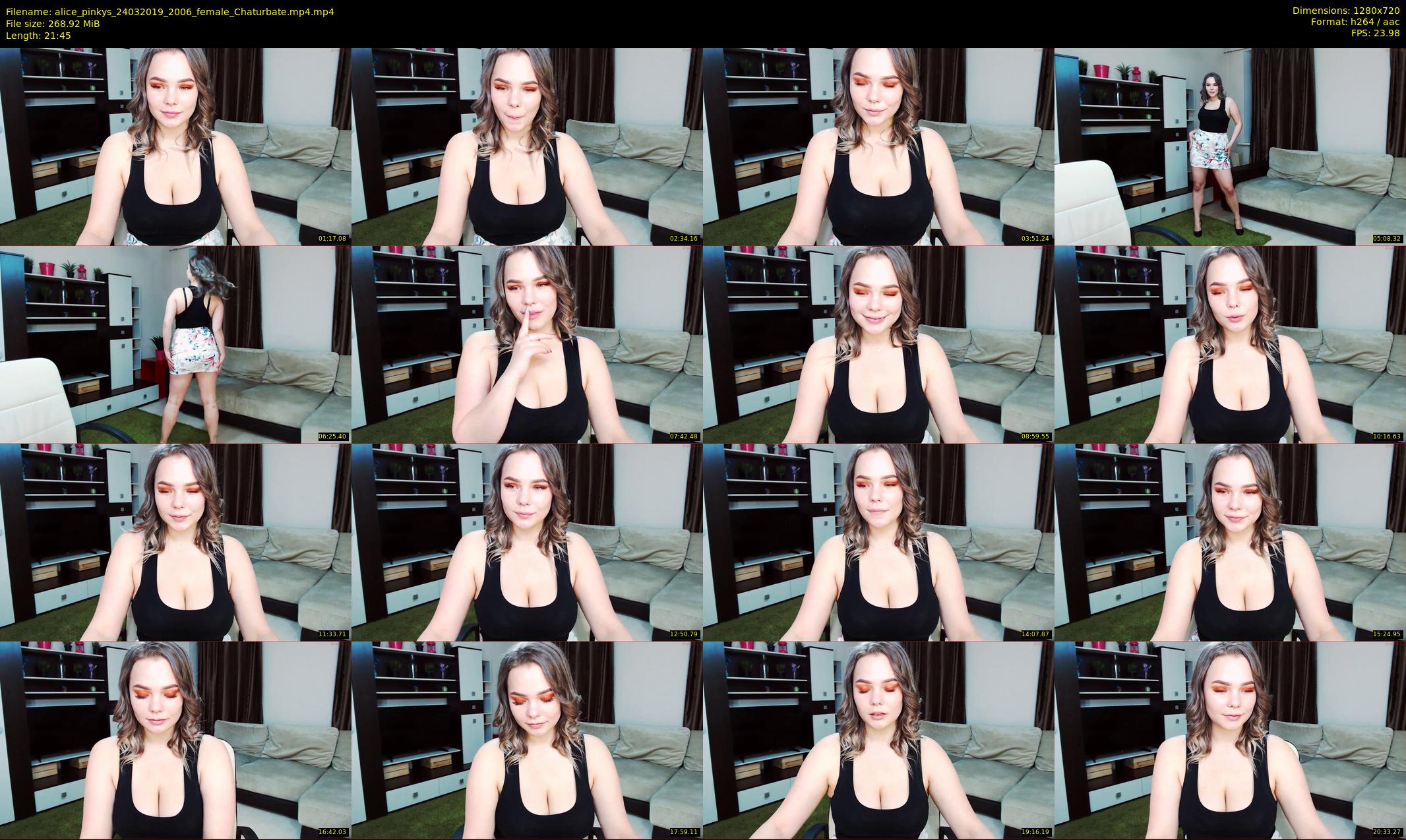 alice_pinkys — 22 minute Chaturbate female cam show recording, 720p, Mar 24, 2019