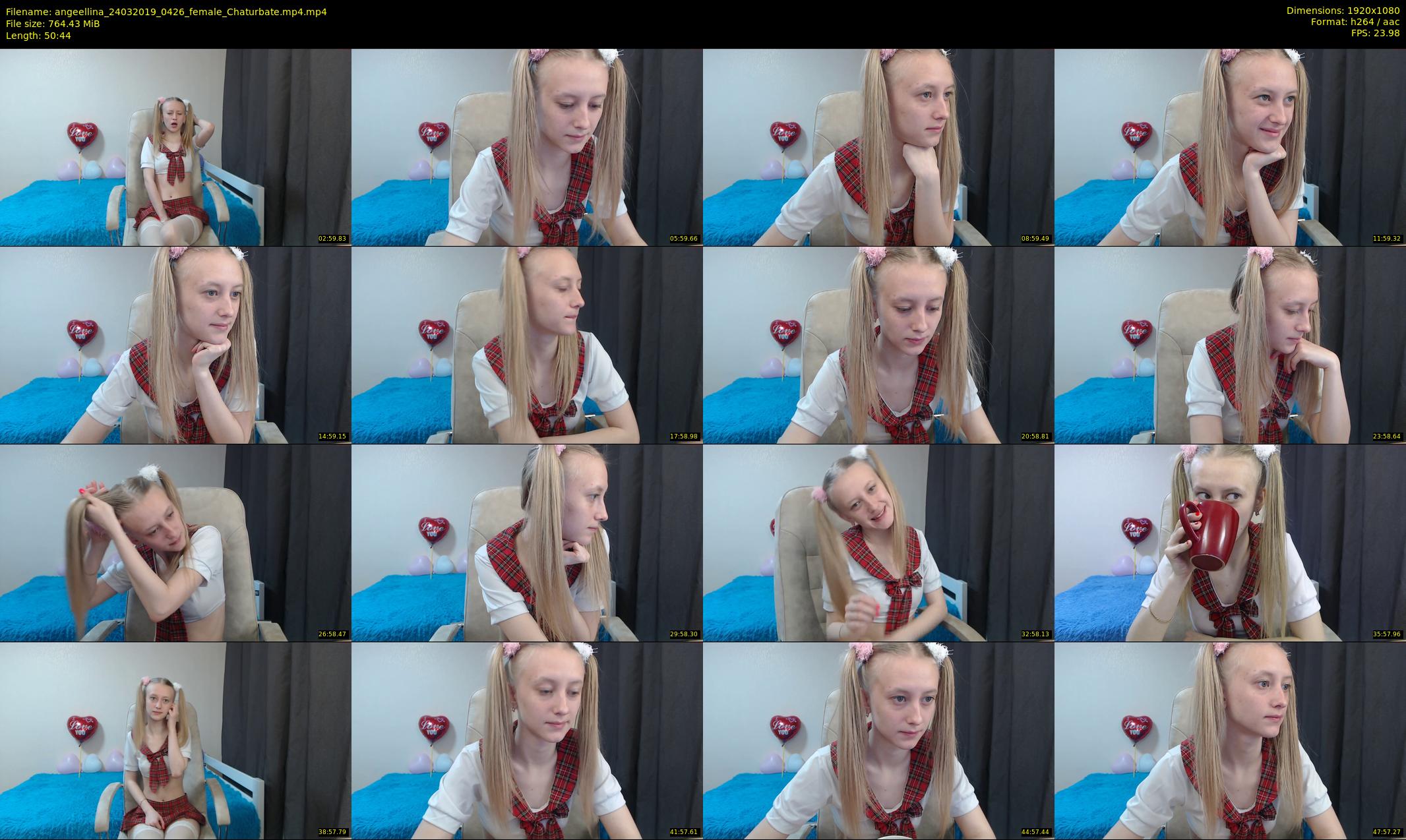 angeellina — 51 minute Chaturbate female cam show recording, 1080p, Mar 24, 2019