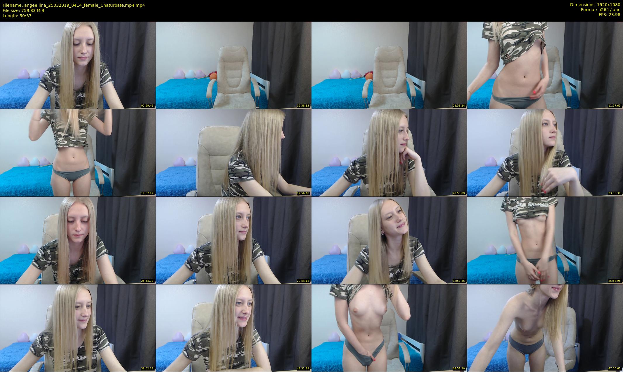 angeellina — 51 minute Chaturbate female cam show recording, 1080p, Mar 25, 2019