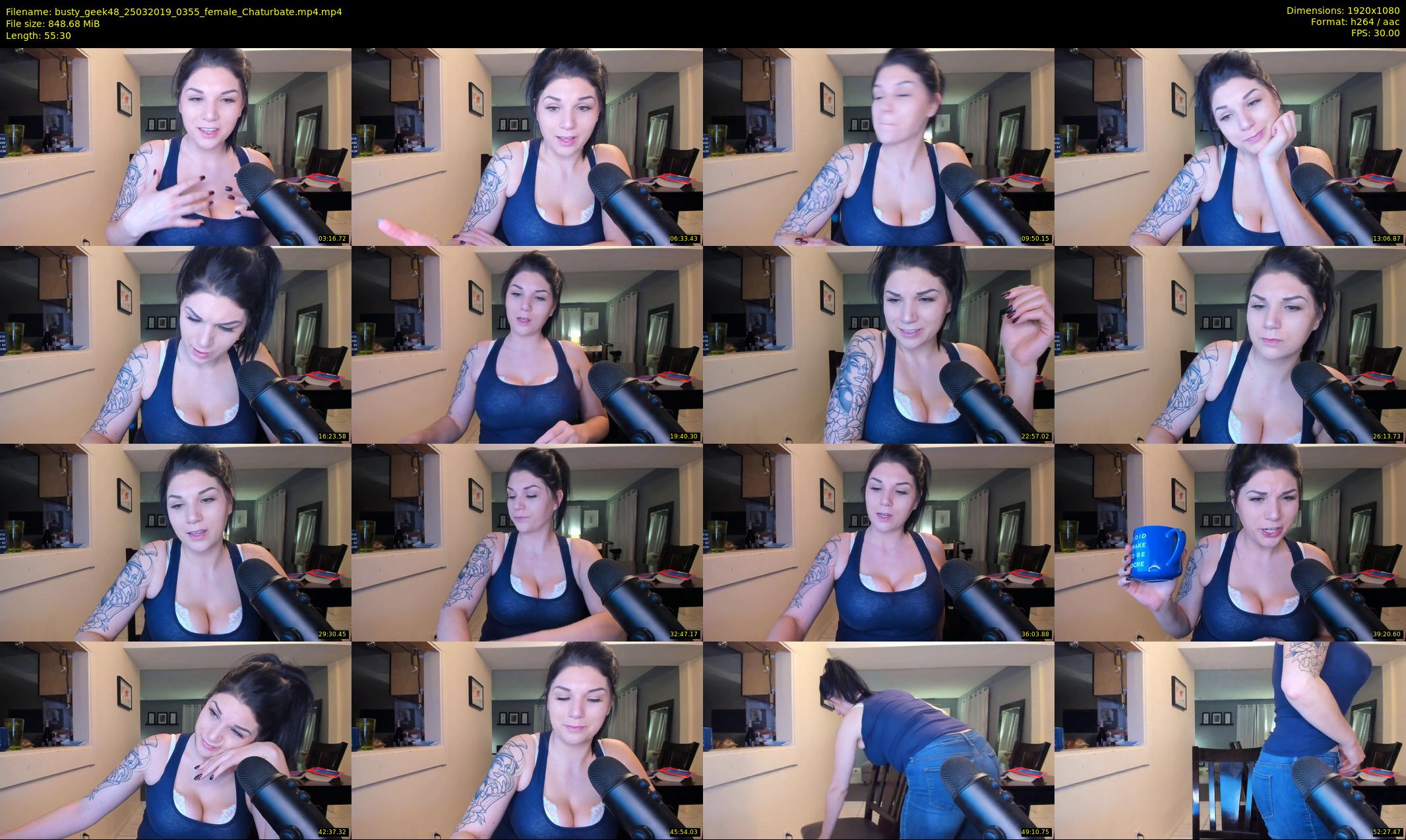 busty_geek48 — 56 minute Chaturbate female cam show recording, 1080p, Mar 25, 2019