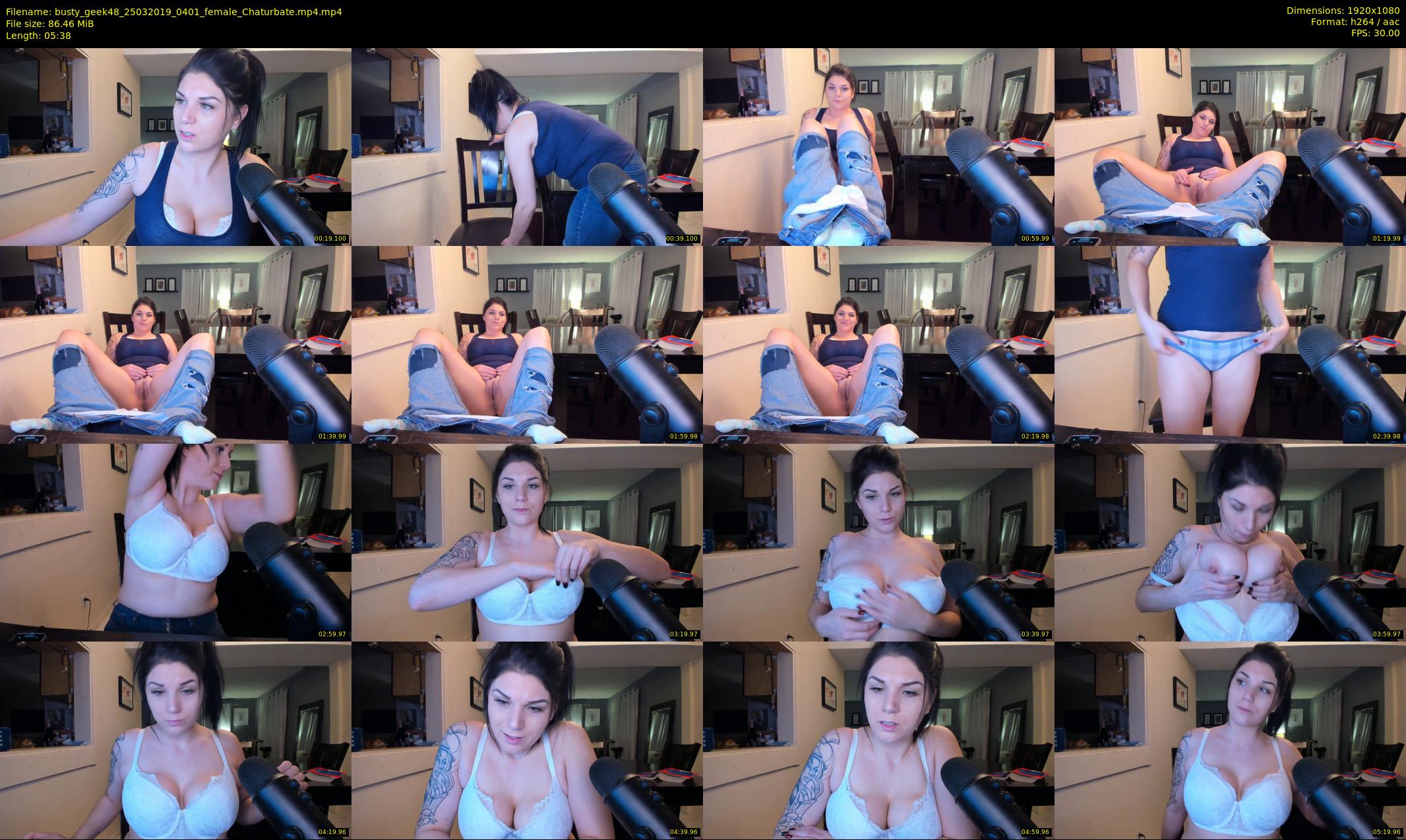 busty_geek48 — 6 minute Chaturbate female cam show recording, 1080p, Mar 25, 2019