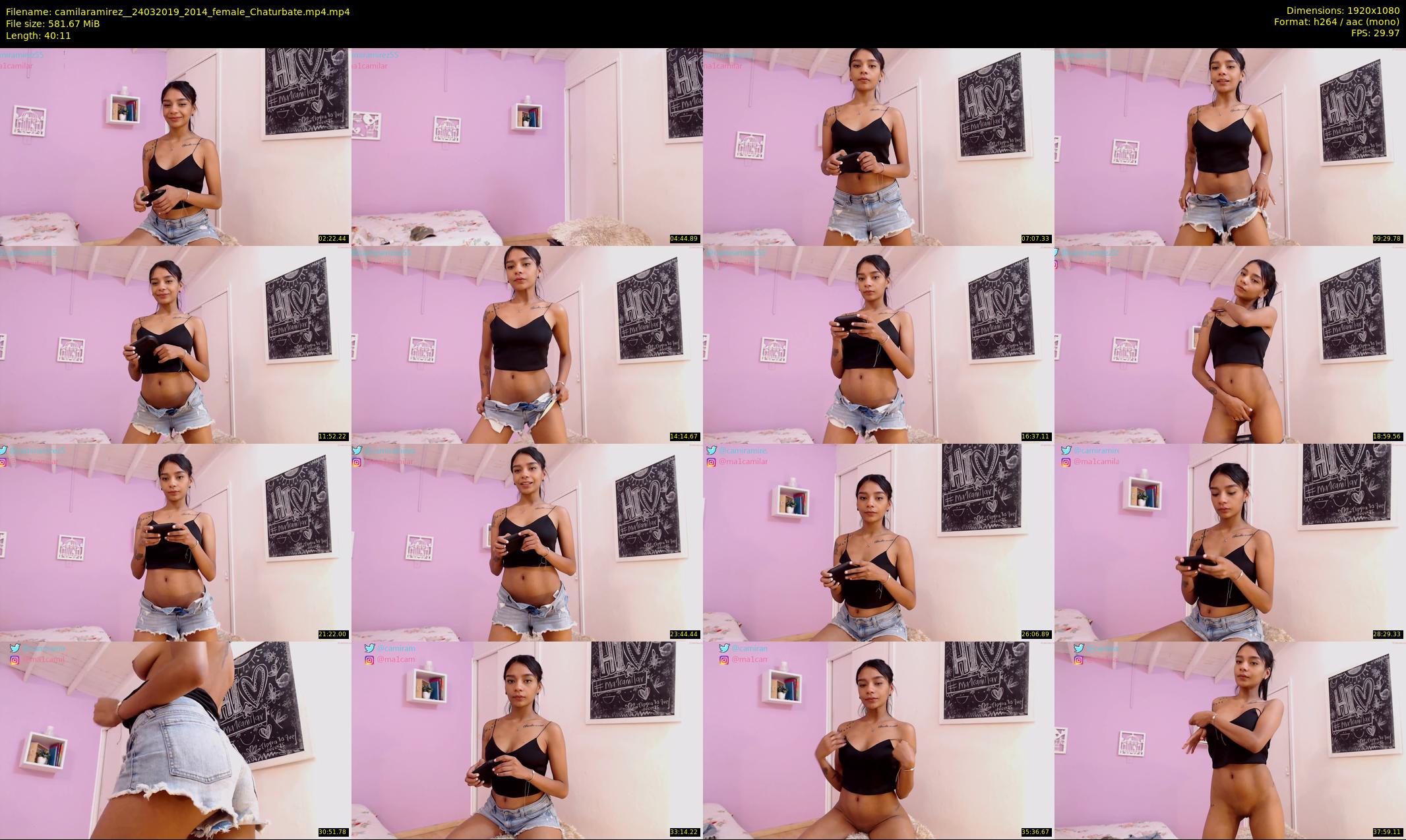 camilaramirez_ — 41 minute Chaturbate female cam show recording, 1080p, Mar 24, 2019