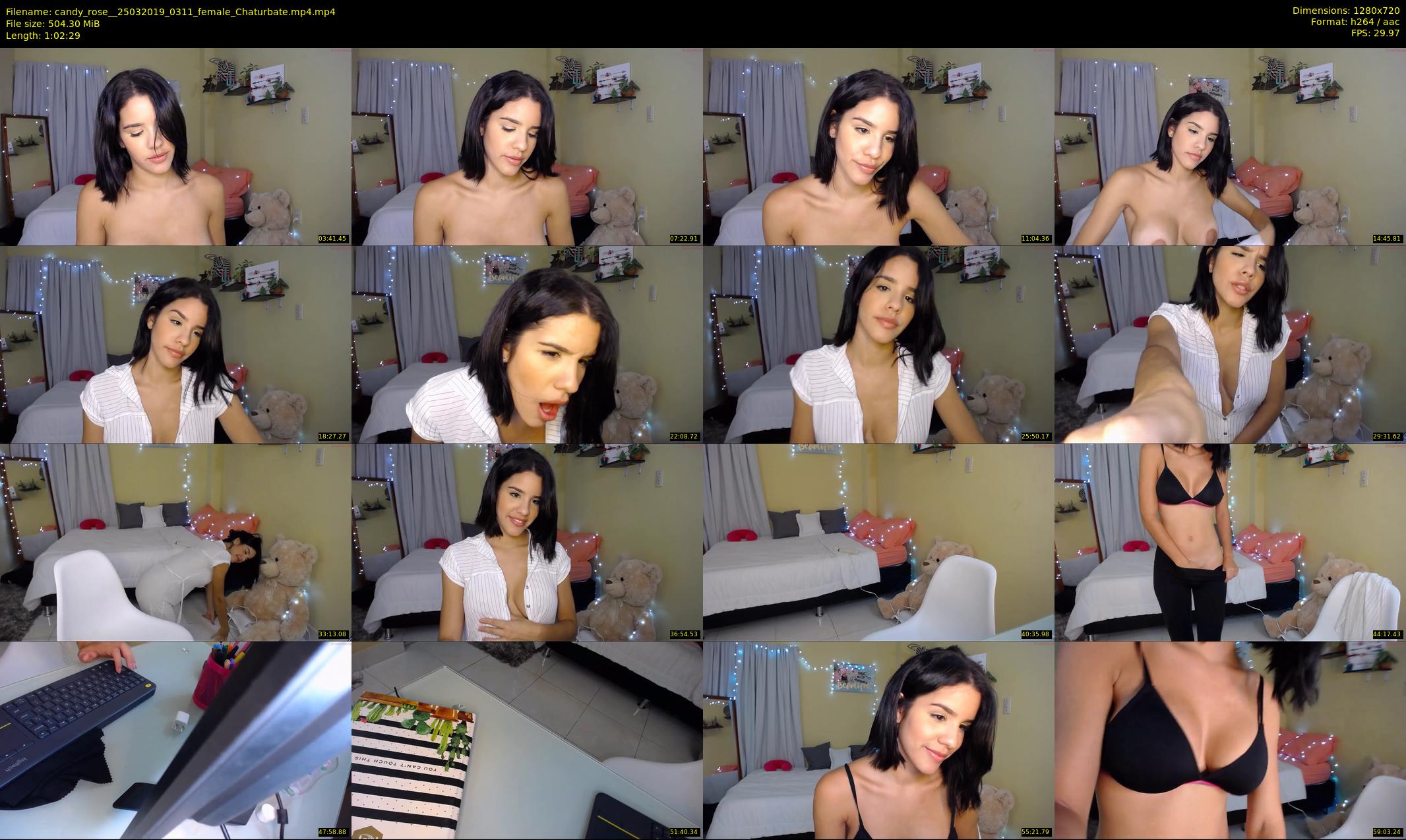 candy_rose_ — 63 minute Chaturbate female cam show recording, 720p, Mar 25, 2019