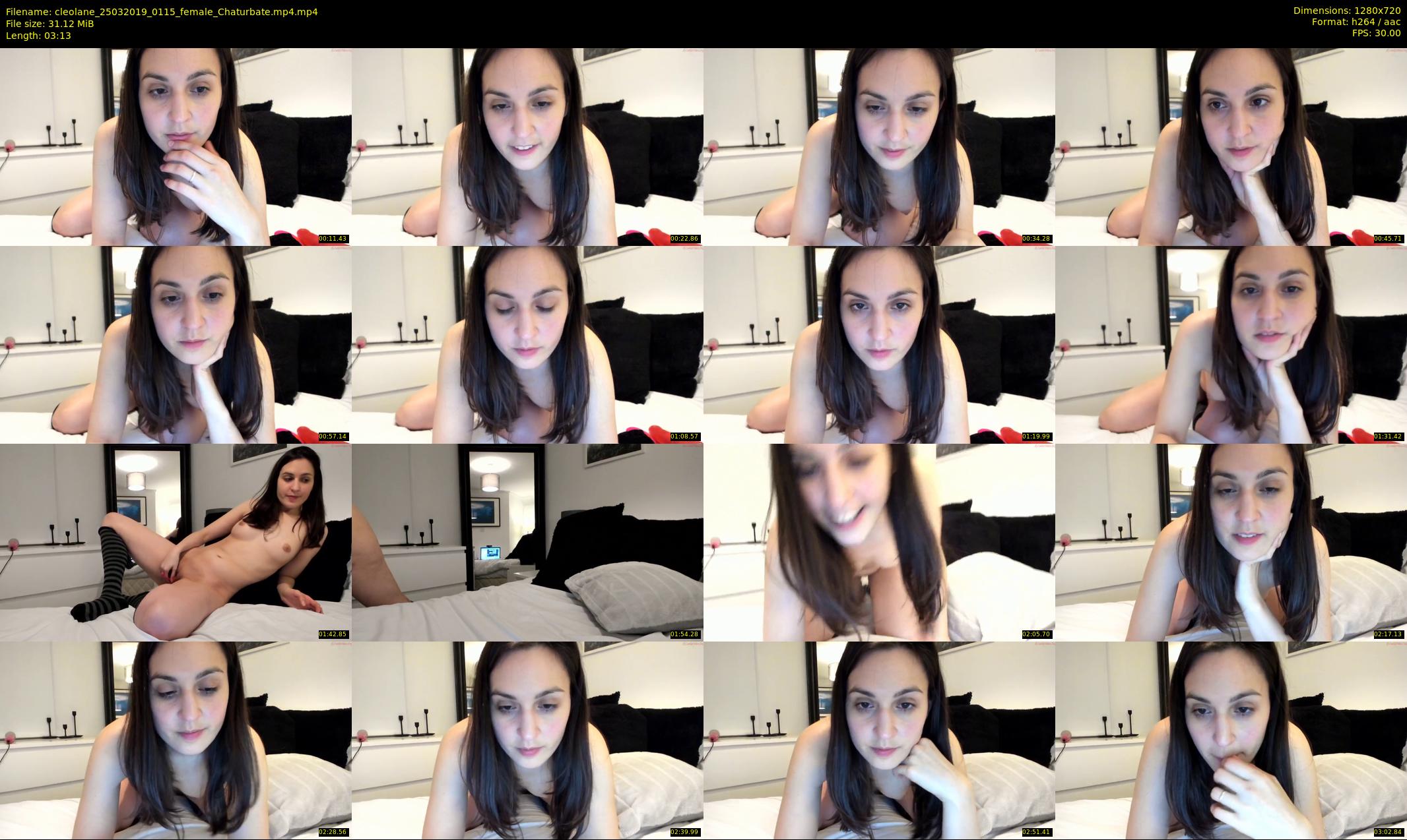 cleolane — 4 minute Chaturbate female cam show recording, 720p, Mar 25, 2019