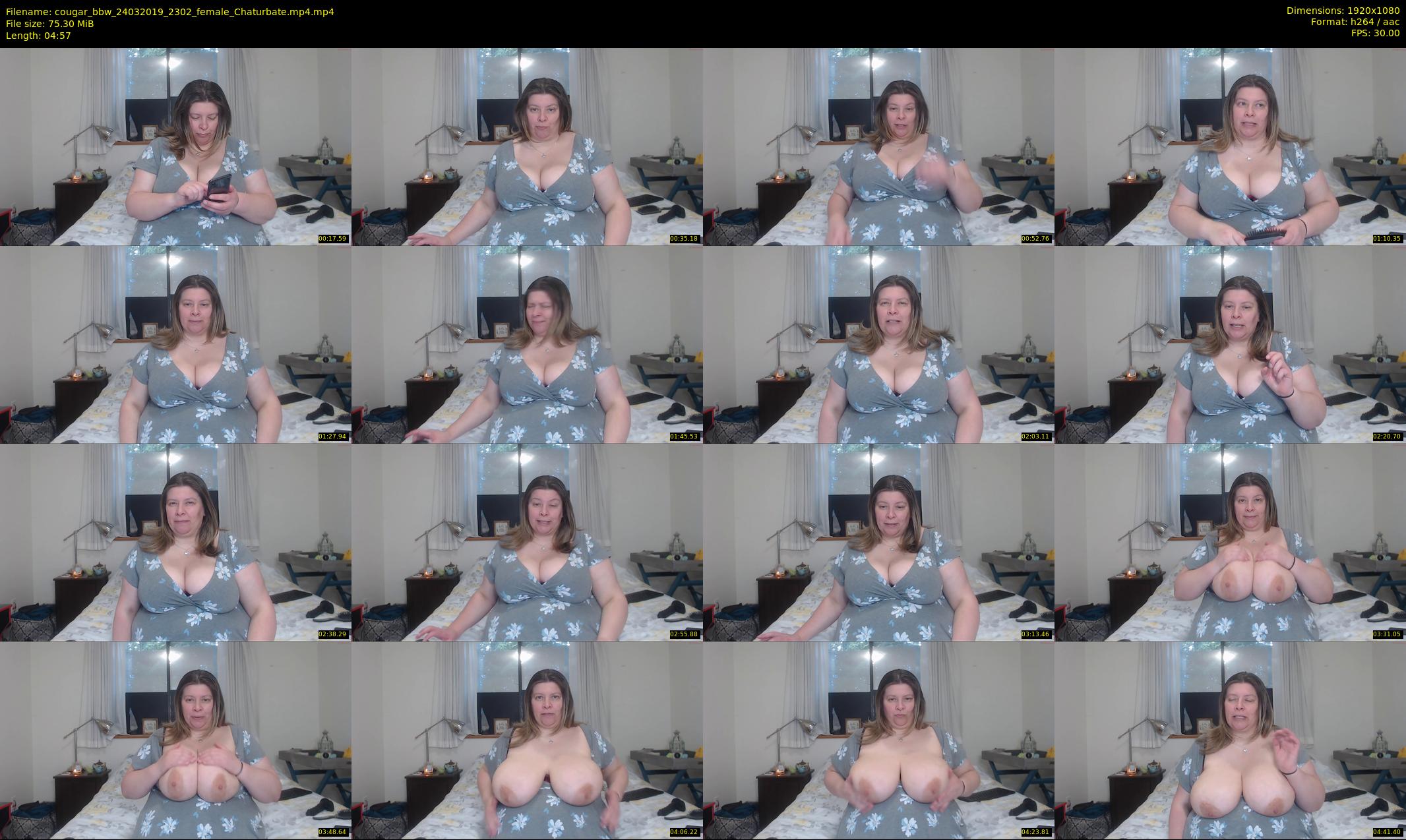 cougar_bbw — 5 minute Chaturbate female cam show recording, 1080p, Mar 24, 2019