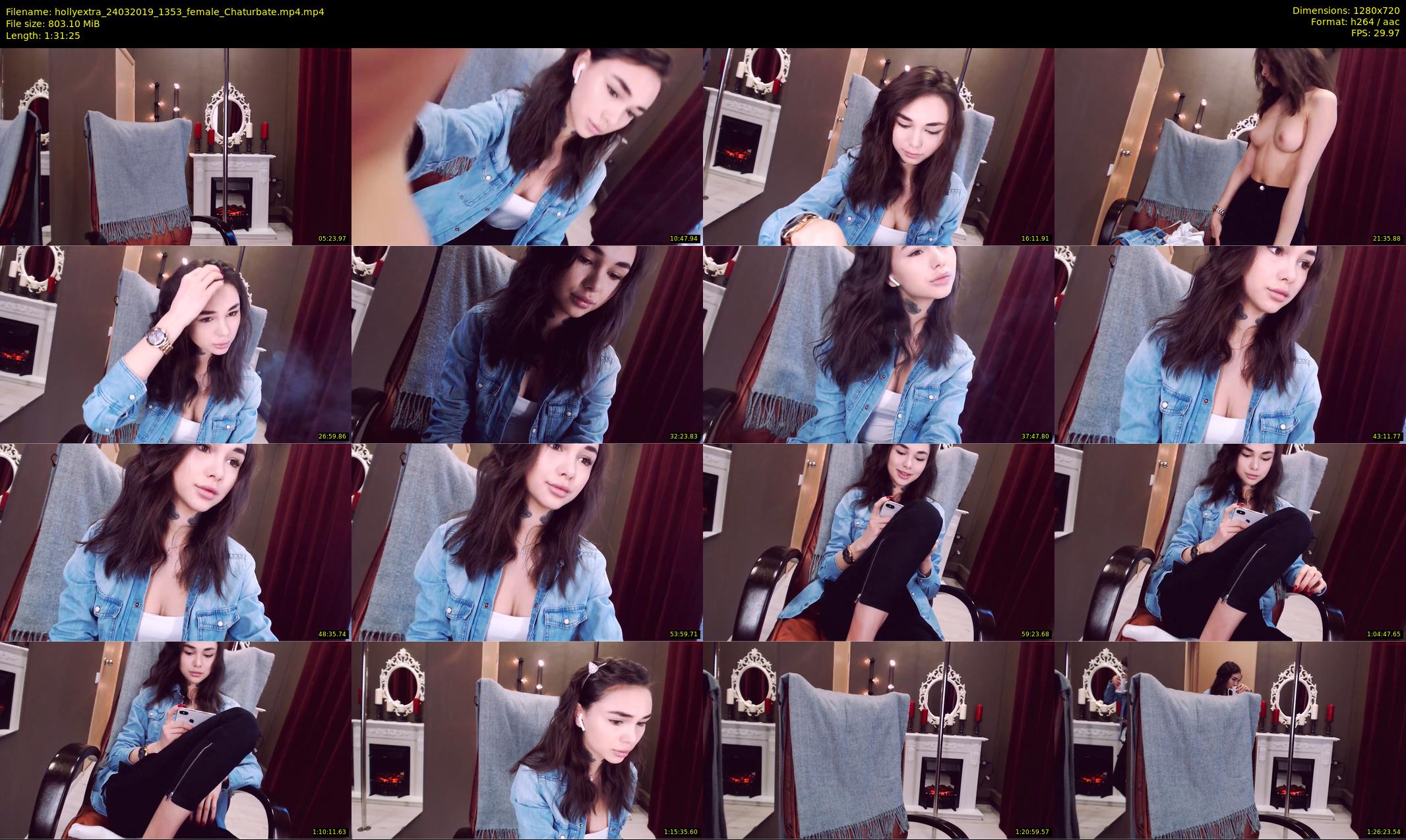 hollyextra — 92 minute Chaturbate female cam show recording, 720p, Mar 24, 2019