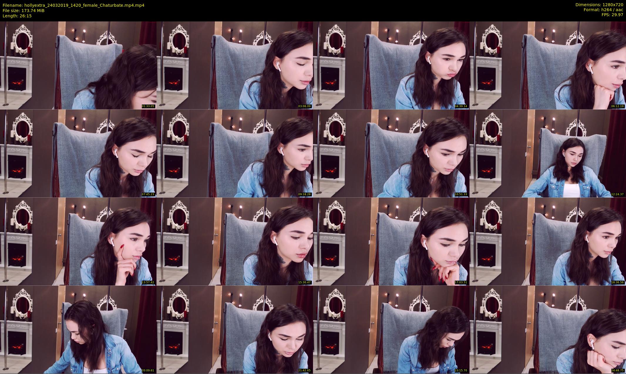 hollyextra — 27 minute Chaturbate female cam show recording, 720p, Mar 24, 2019