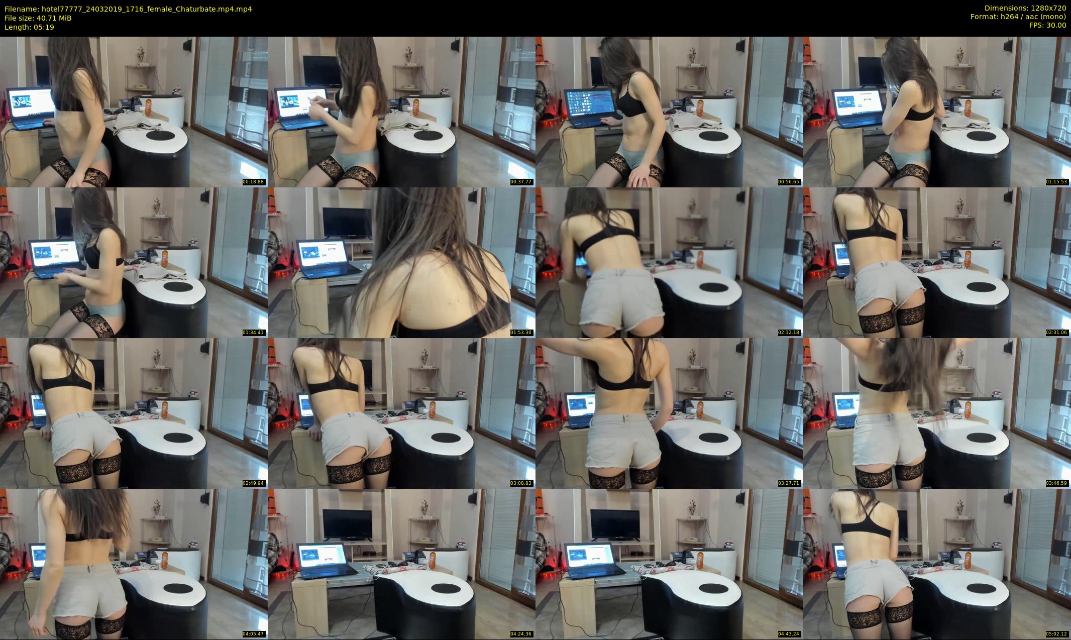 hotel77777 — 6 minute Chaturbate female cam show recording, 720p, Mar 24, 2019