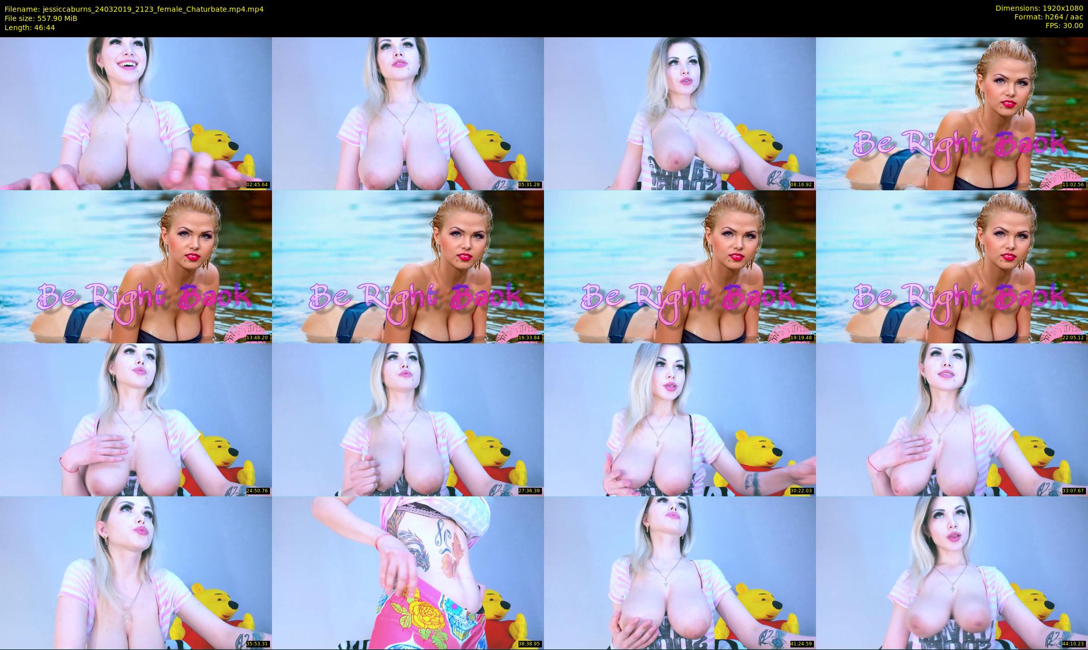 jessiccaburns — 47 minute Chaturbate female cam show recording, 1080p, Mar 24, 2019