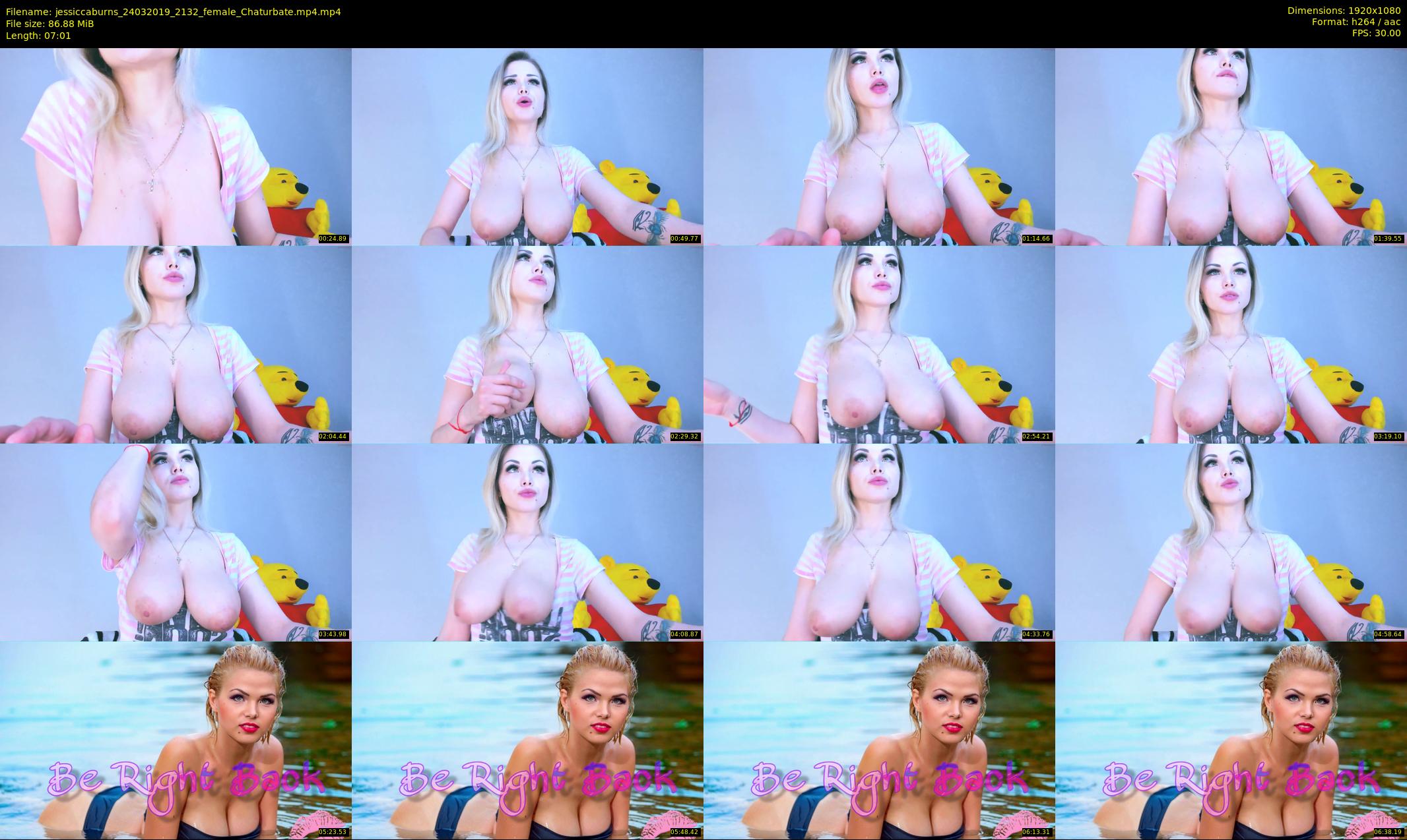 jessiccaburns — 8 minute Chaturbate female cam show recording, 1080p, Mar 24, 2019