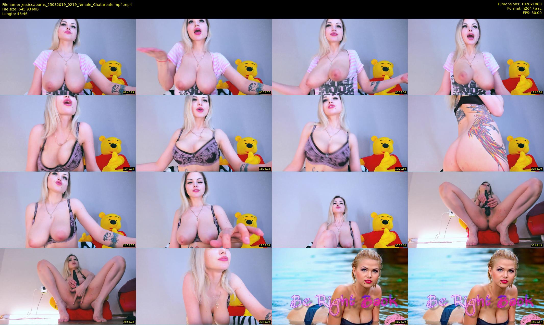 jessiccaburns — 47 minute Chaturbate female cam show recording, 1080p, Mar 25, 2019
