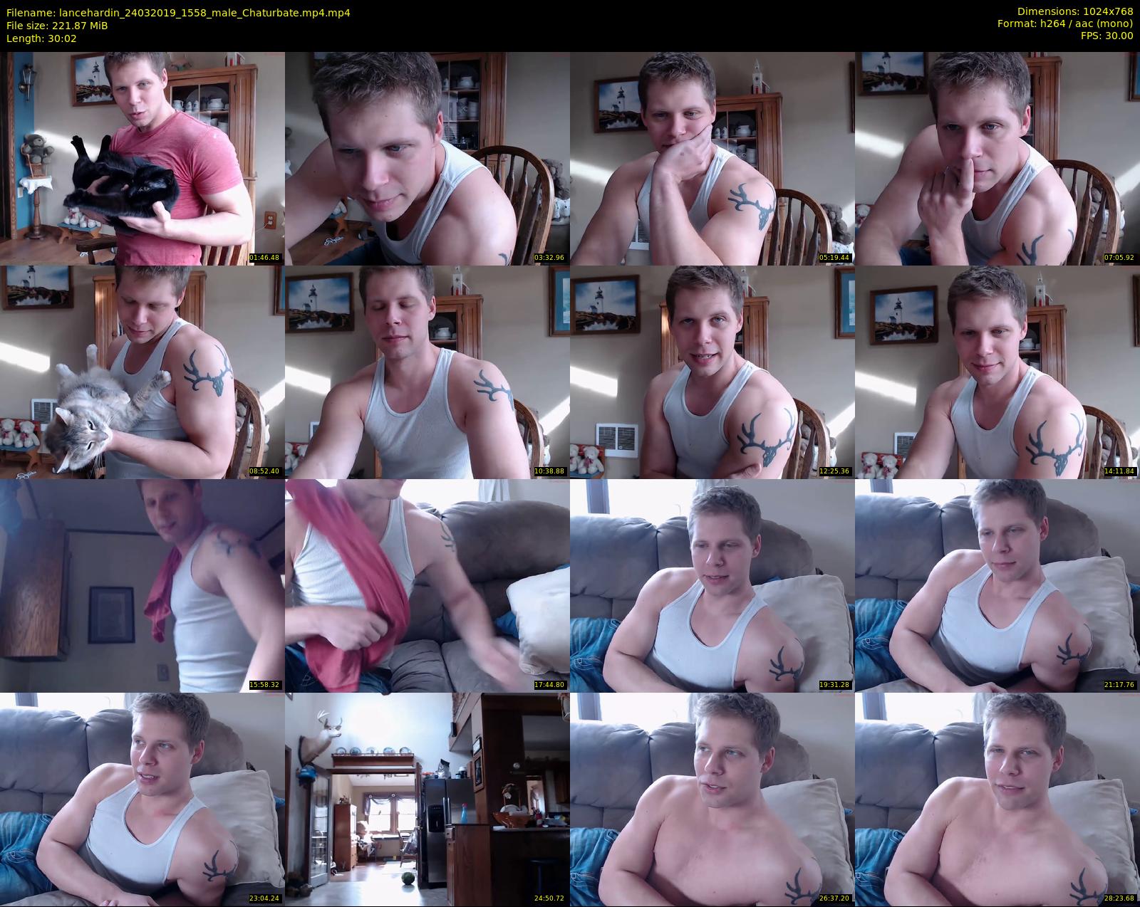 lancehardin — 31 minute Chaturbate male cam show recording, 720p, Mar 24, 2019