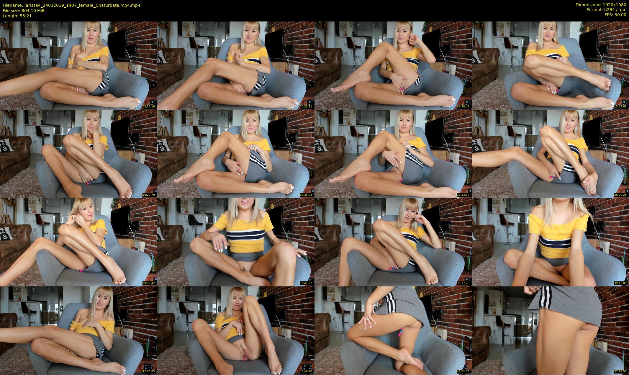larissa4 — 56 minute Chaturbate female cam show recording, 1080p, Mar 24, 2019