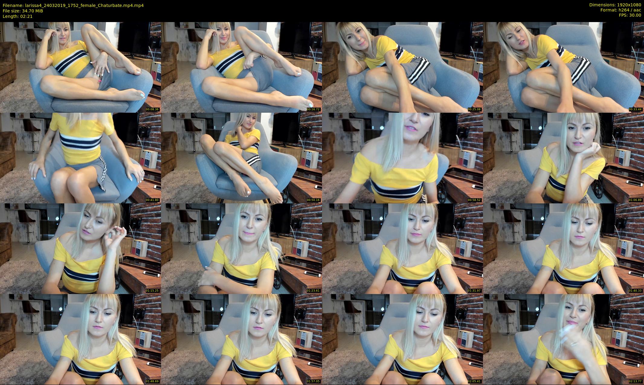 larissa4 — 3 minute Chaturbate female cam show recording, 1080p, Mar 24, 2019