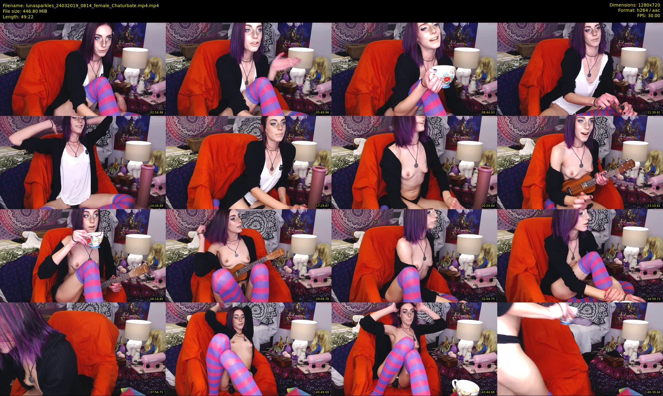 lunasparkles — 50 minute Chaturbate female cam show recording, 720p, Mar 24, 2019