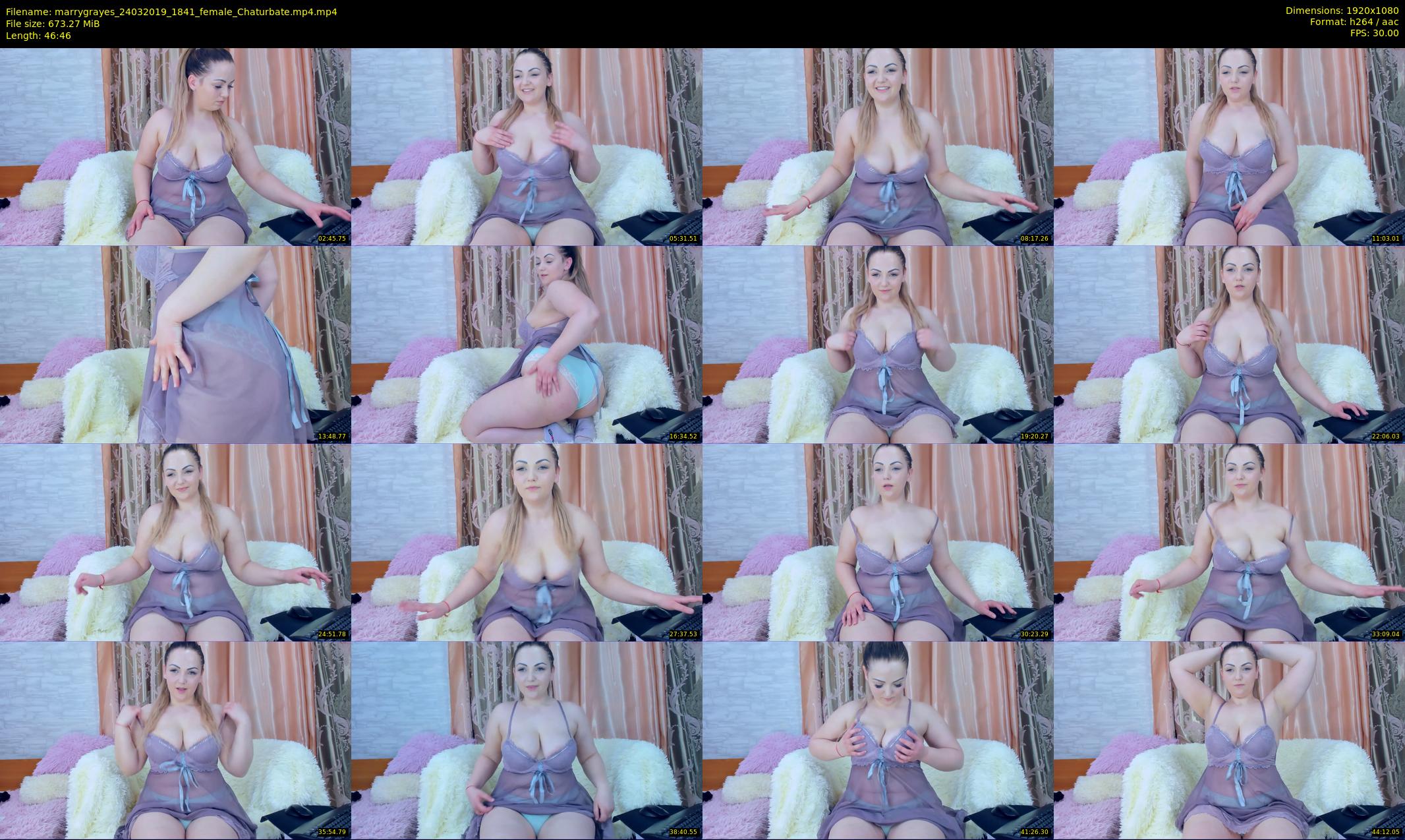 marrygrayes — 47 minute Chaturbate female cam show recording, 1080p, Mar 24, 2019