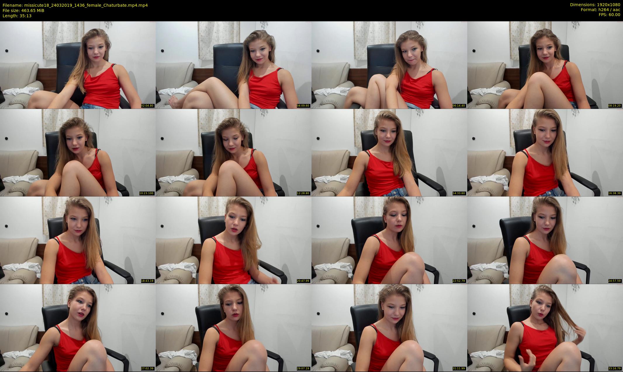 missicute18 — 36 minute Chaturbate female cam show recording, 1080p, Mar 24, 2019