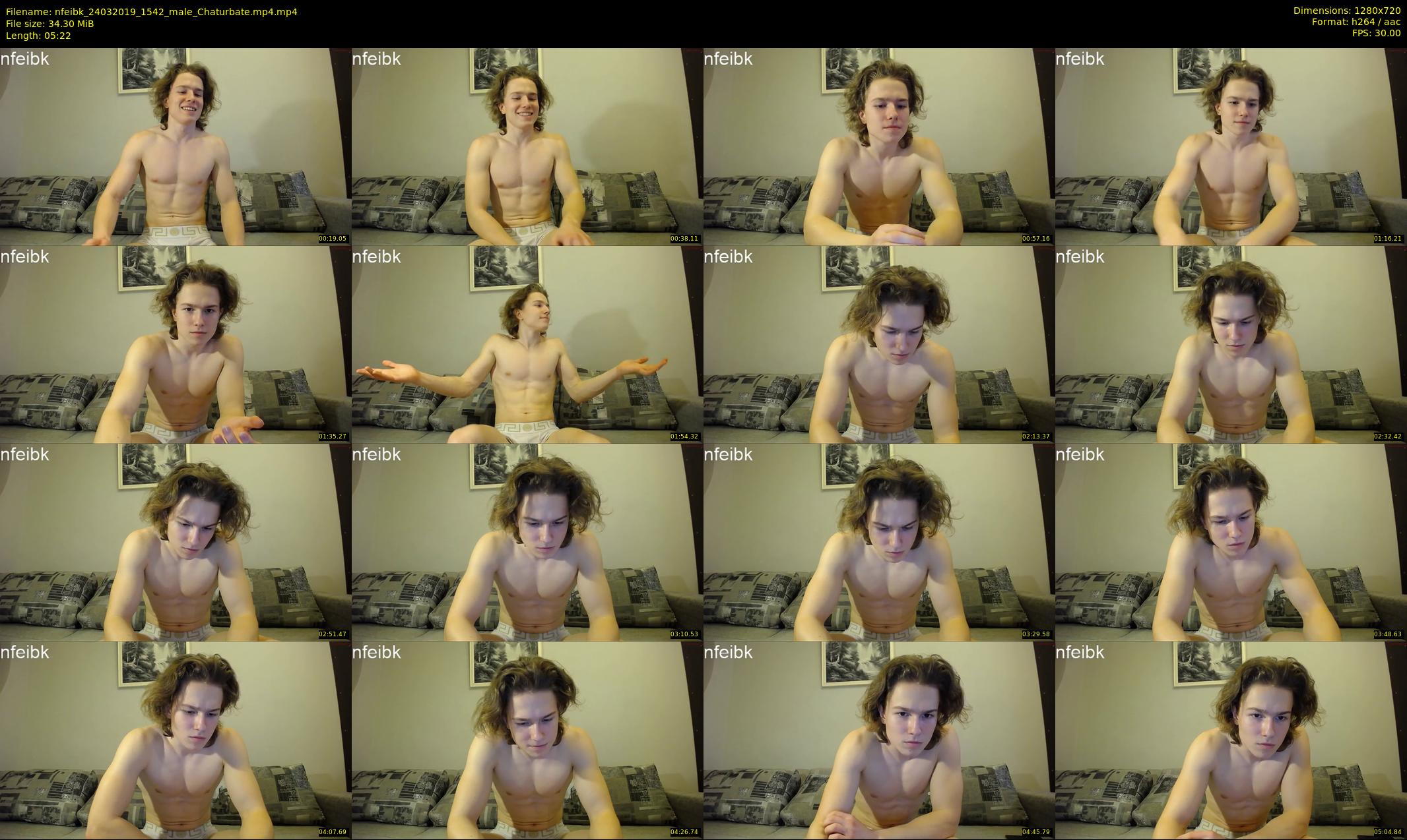 nfeibk — 6 minute Chaturbate male cam show recording, 720p, Mar 24, 2019