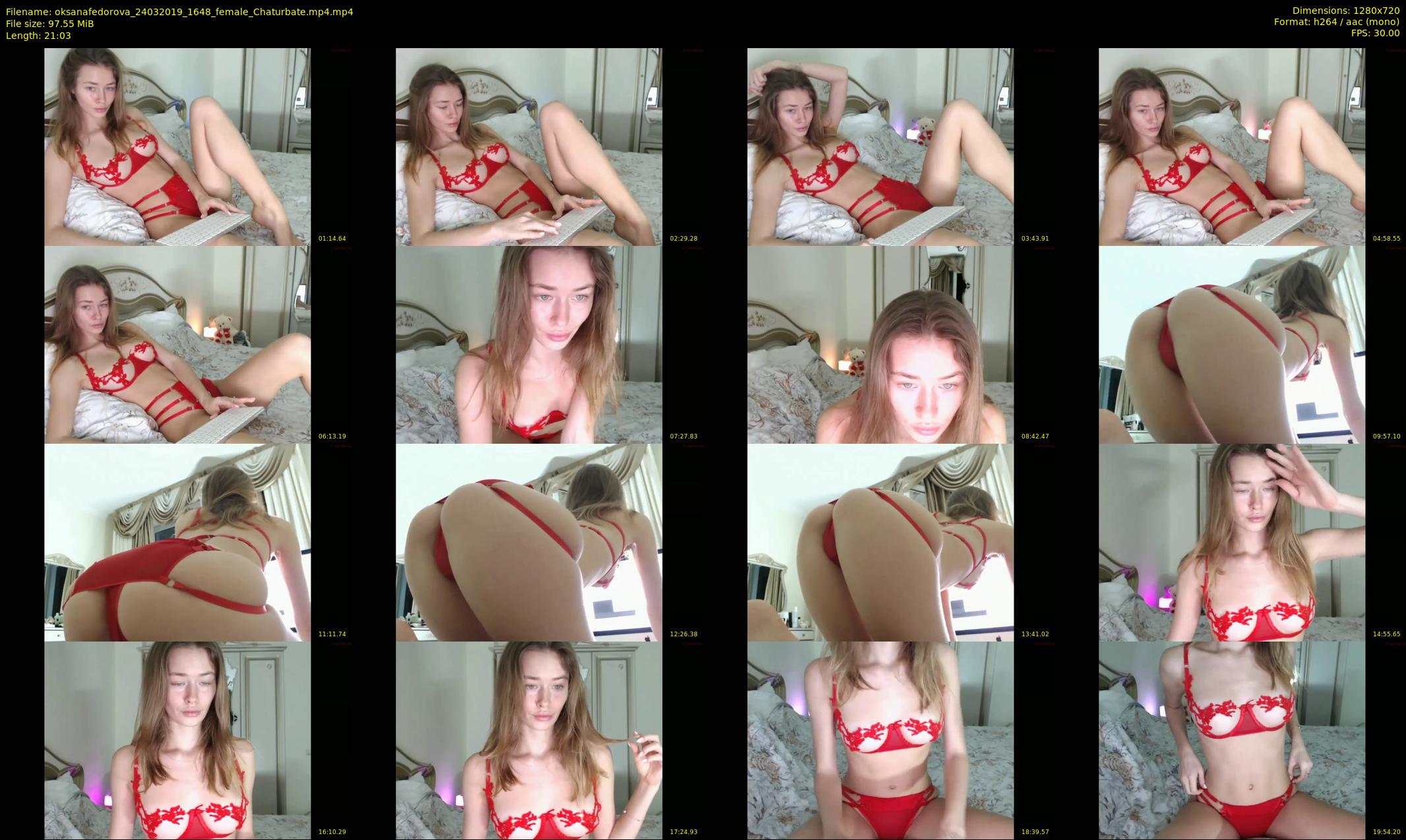 oksanafedorova — 22 minute Chaturbate female cam show recording, 720p, Mar 24, 2019