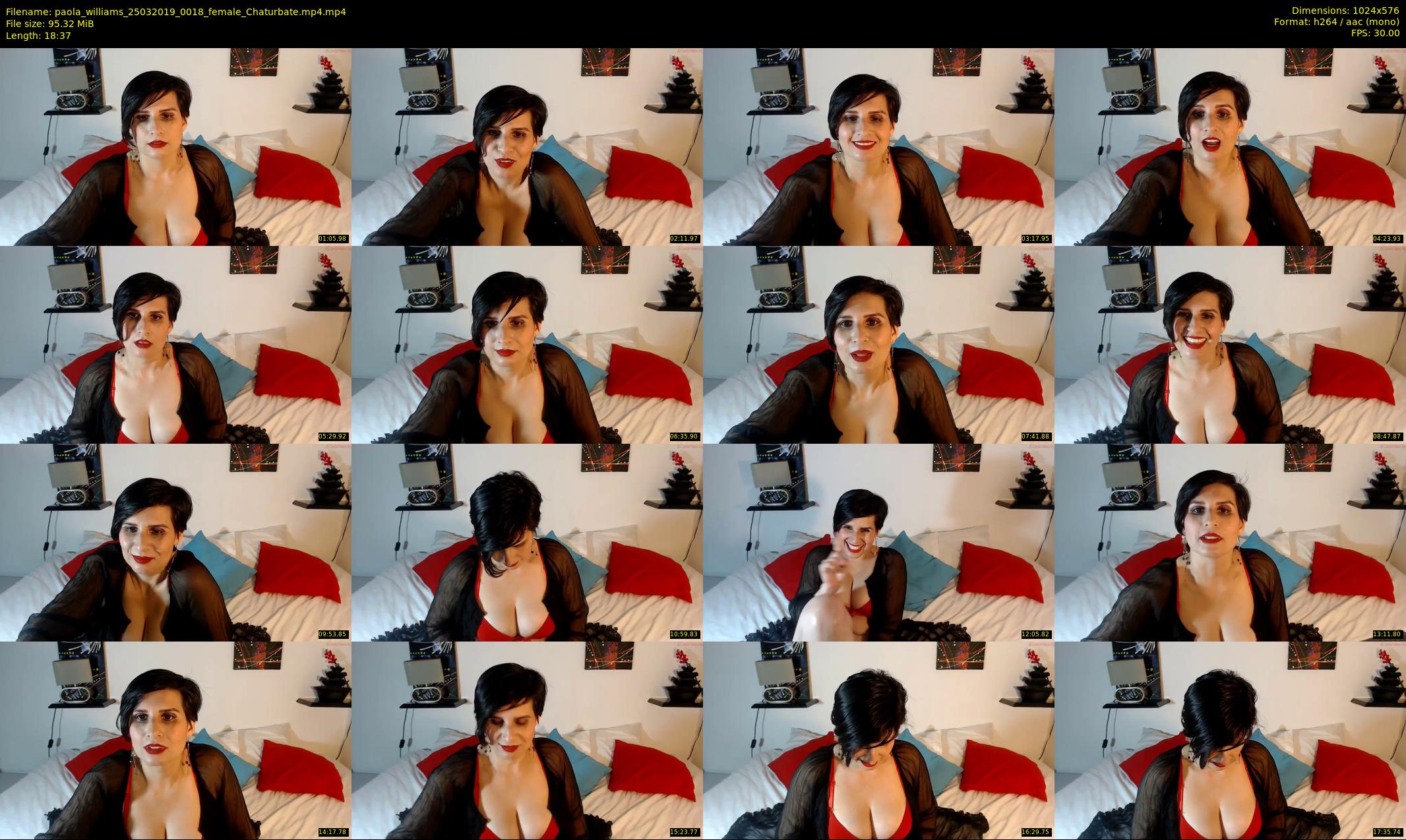paola_williams — 19 minute Chaturbate female cam show recording, 480p, Mar 25, 2019