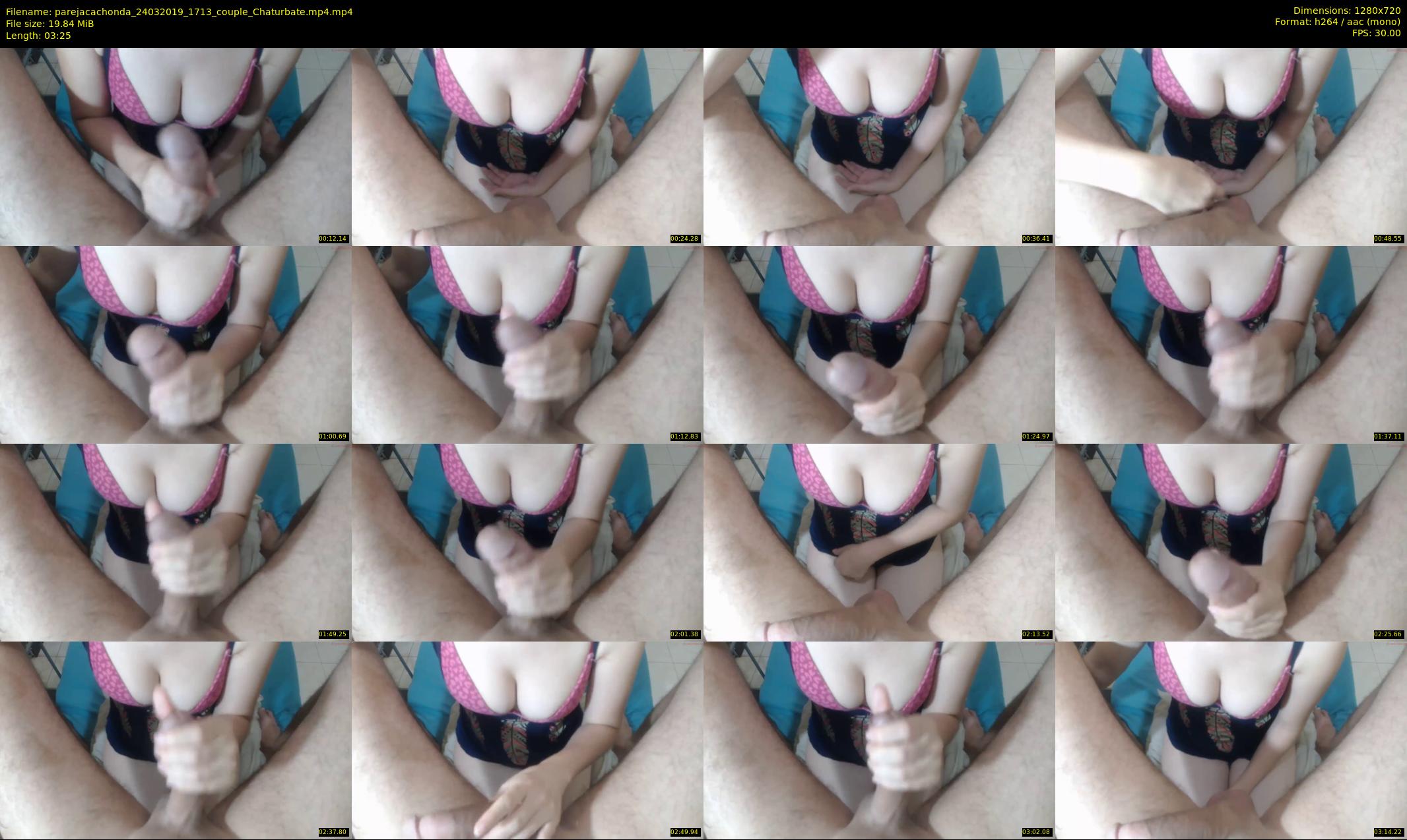 parejacachonda — 4 minute Chaturbate couple cam show recording, 720p, Mar 24, 2019