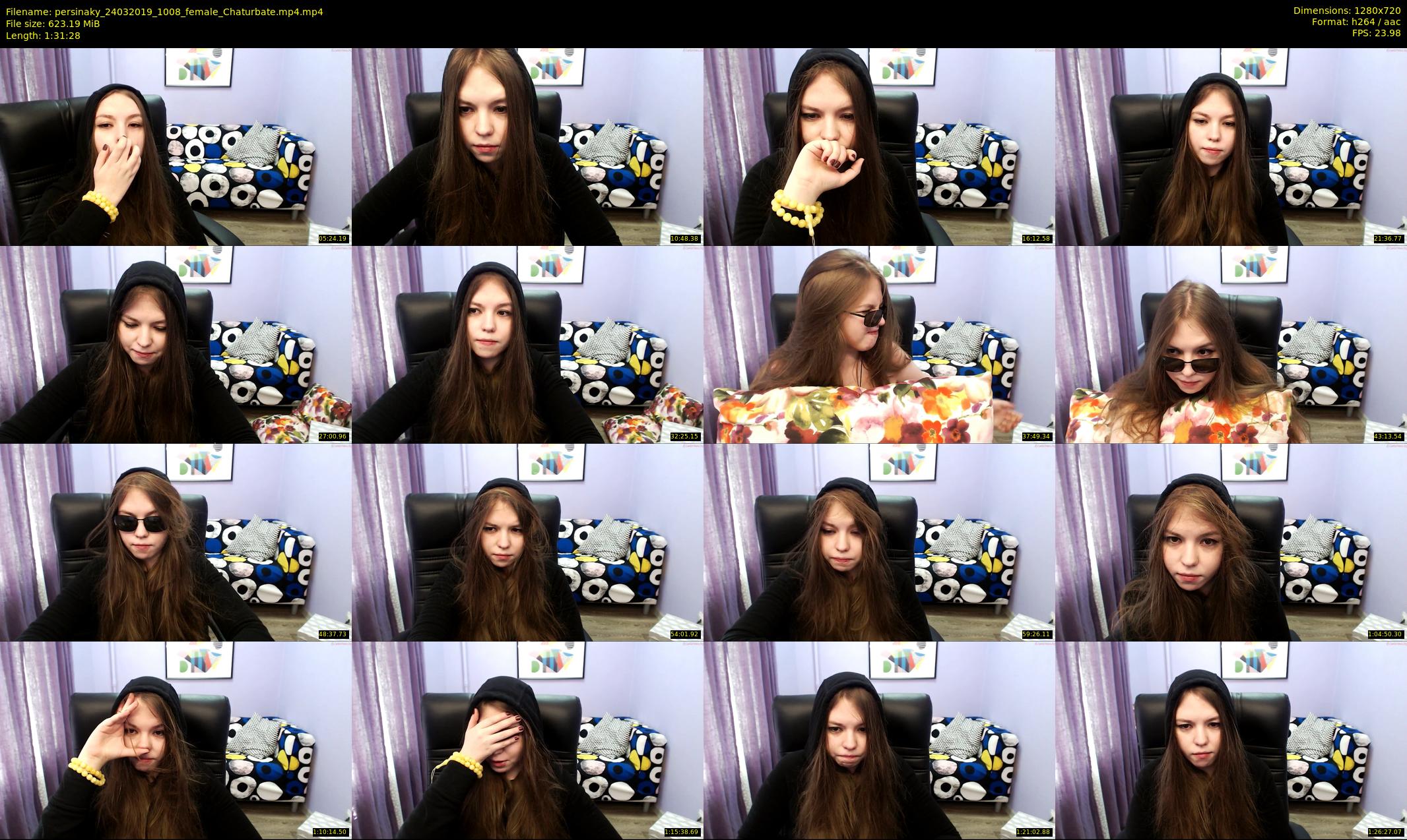 persinaky — 92 minute Chaturbate female cam show recording, 720p, Mar 24, 2019