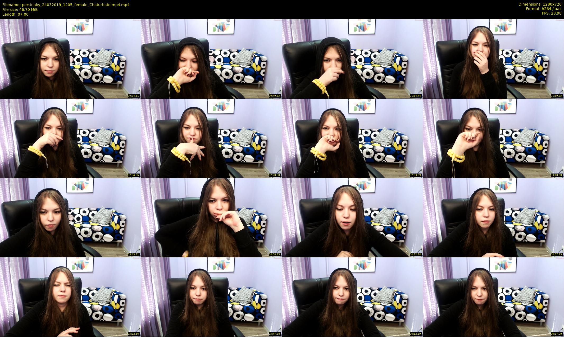 persinaky — 7 minute Chaturbate female cam show recording, 720p, Mar 24, 2019