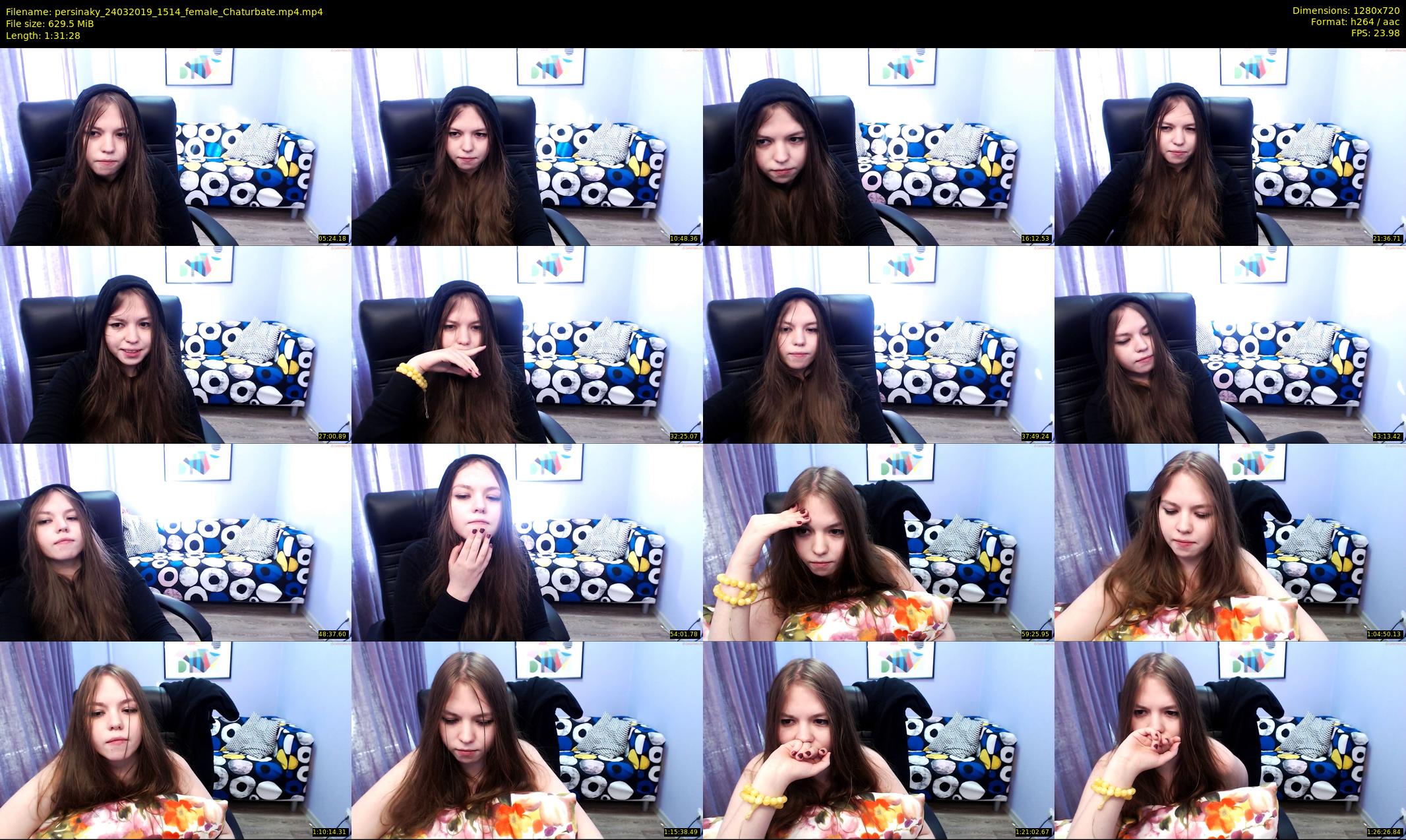 persinaky — 92 minute Chaturbate female cam show recording, 720p, Mar 24, 2019