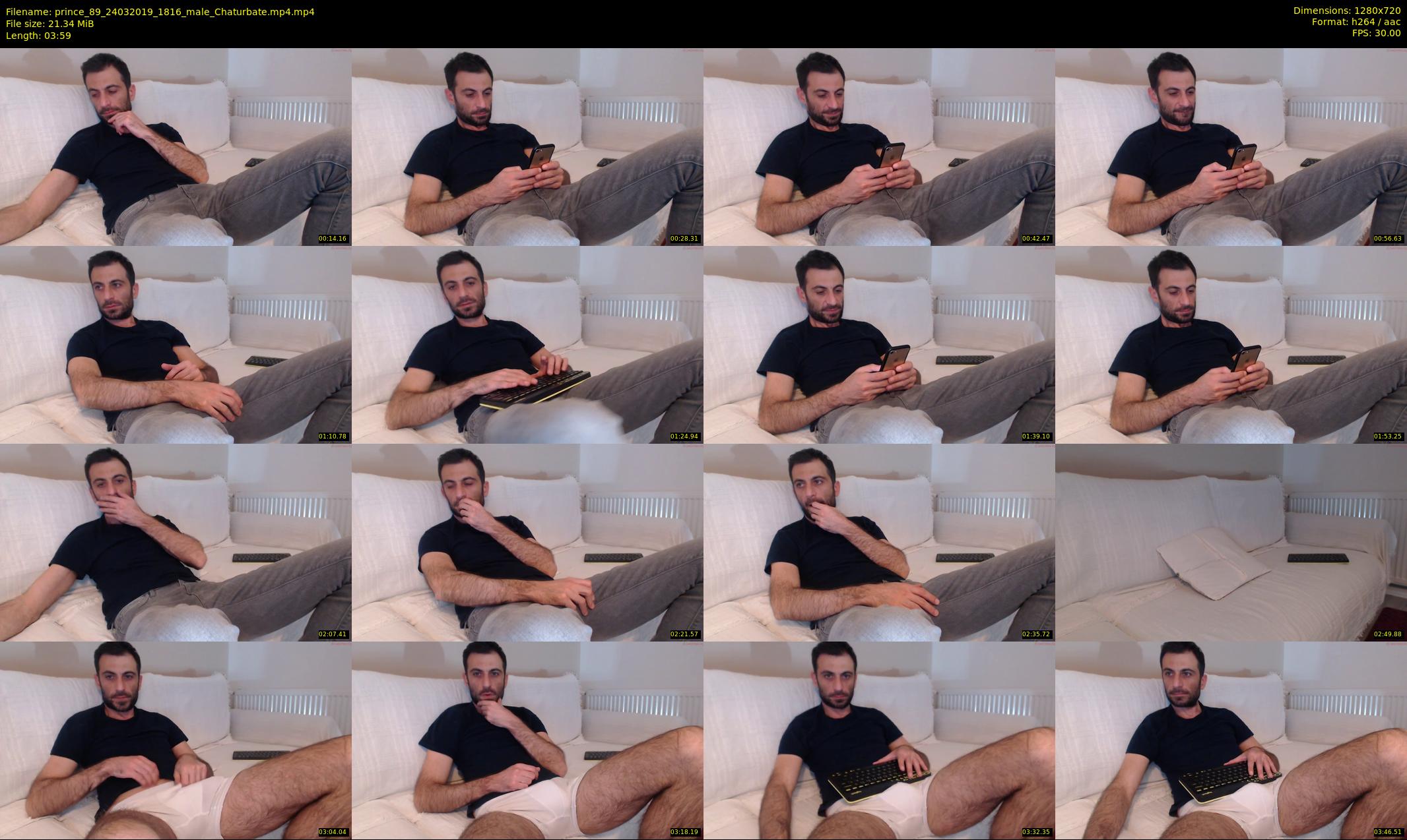 prince_89 — 4 minute Chaturbate male cam show recording, 720p, Mar 24, 2019