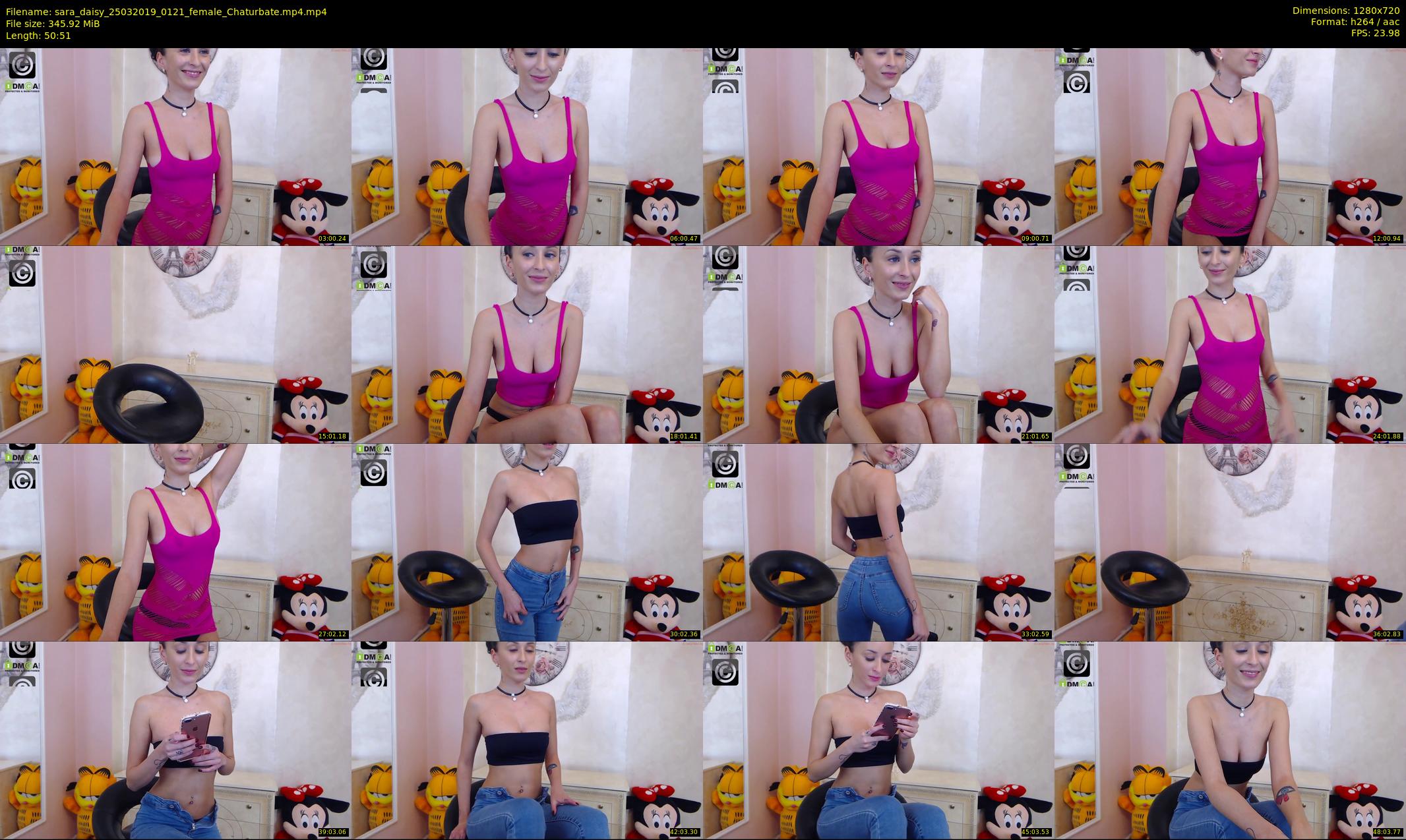 sara_daisy — 51 minute Chaturbate female cam show recording, 720p, Mar 25, 2019