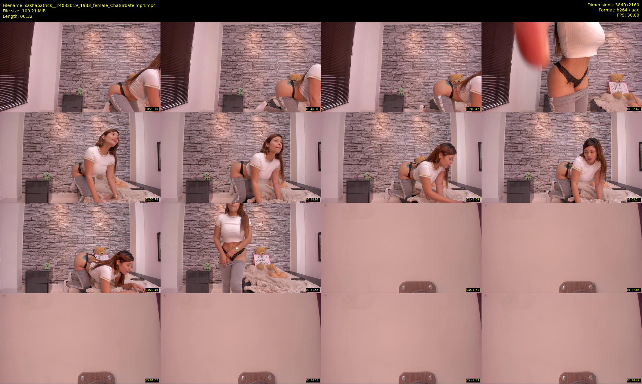 sashapatrick_ — 7 minute Chaturbate female cam show recording, 4K, Mar 24, 2019
