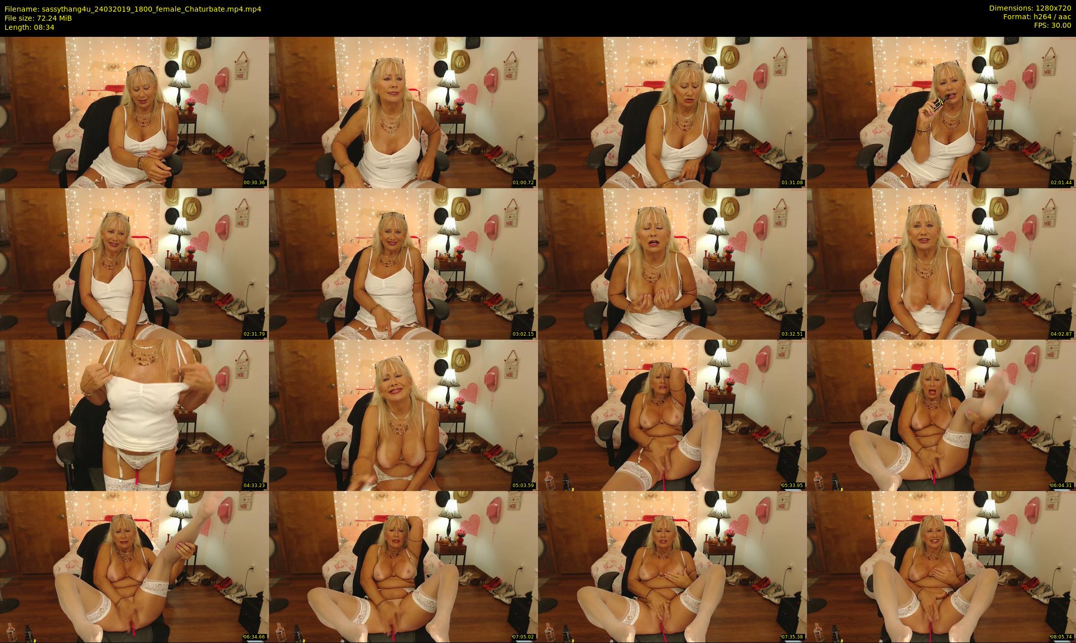 sassythang4u — 9 minute Chaturbate female cam show recording, 720p, Mar 24, 2019