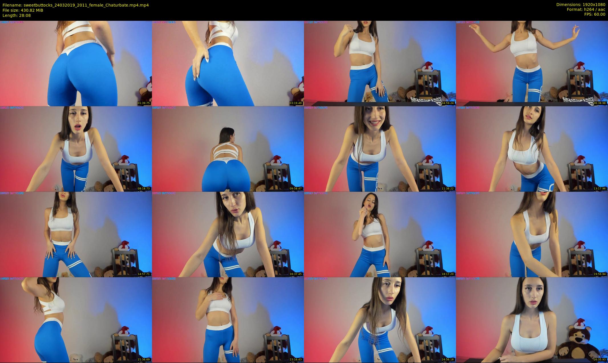 sweetbuttocks — 29 minute Chaturbate female cam show recording, 1080p, Mar 24, 2019