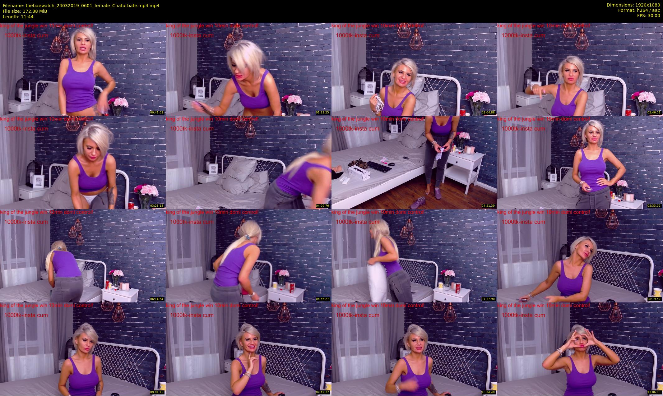 thebaewatch — 12 minute Chaturbate female cam show recording, 1080p, Mar 24, 2019