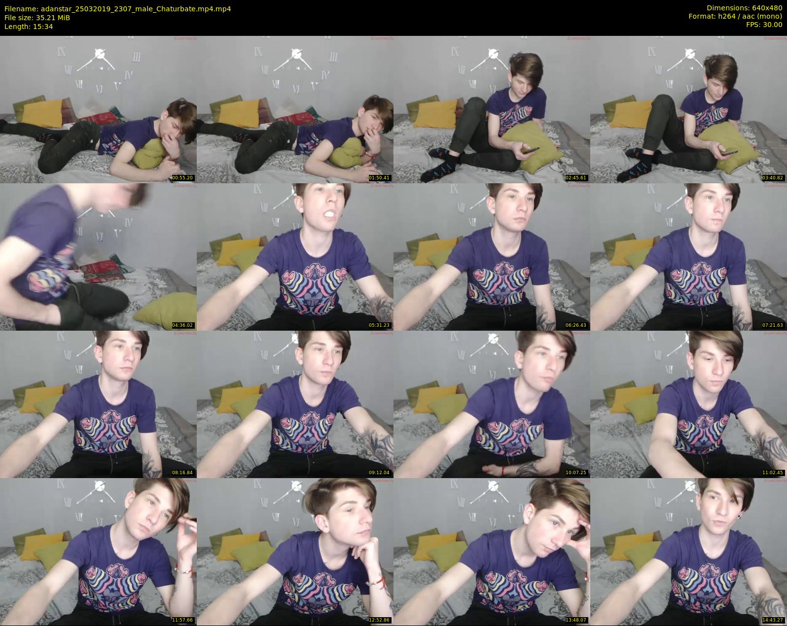 adanstar — 16 minute Chaturbate male cam show recording, 480p, Mar 25, 2019