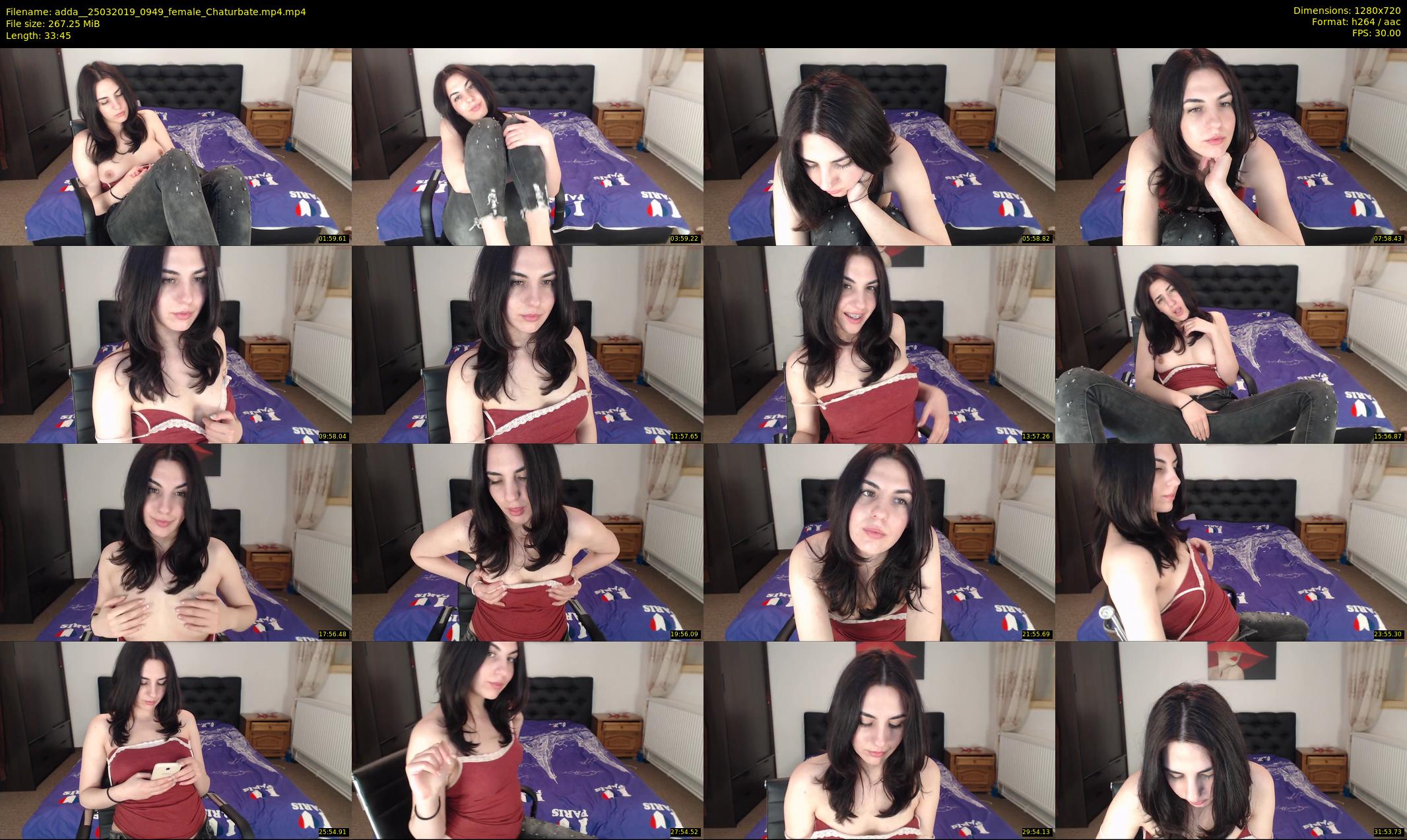 adda_ — 34 minute Chaturbate female cam show recording, 720p, Mar 25, 2019