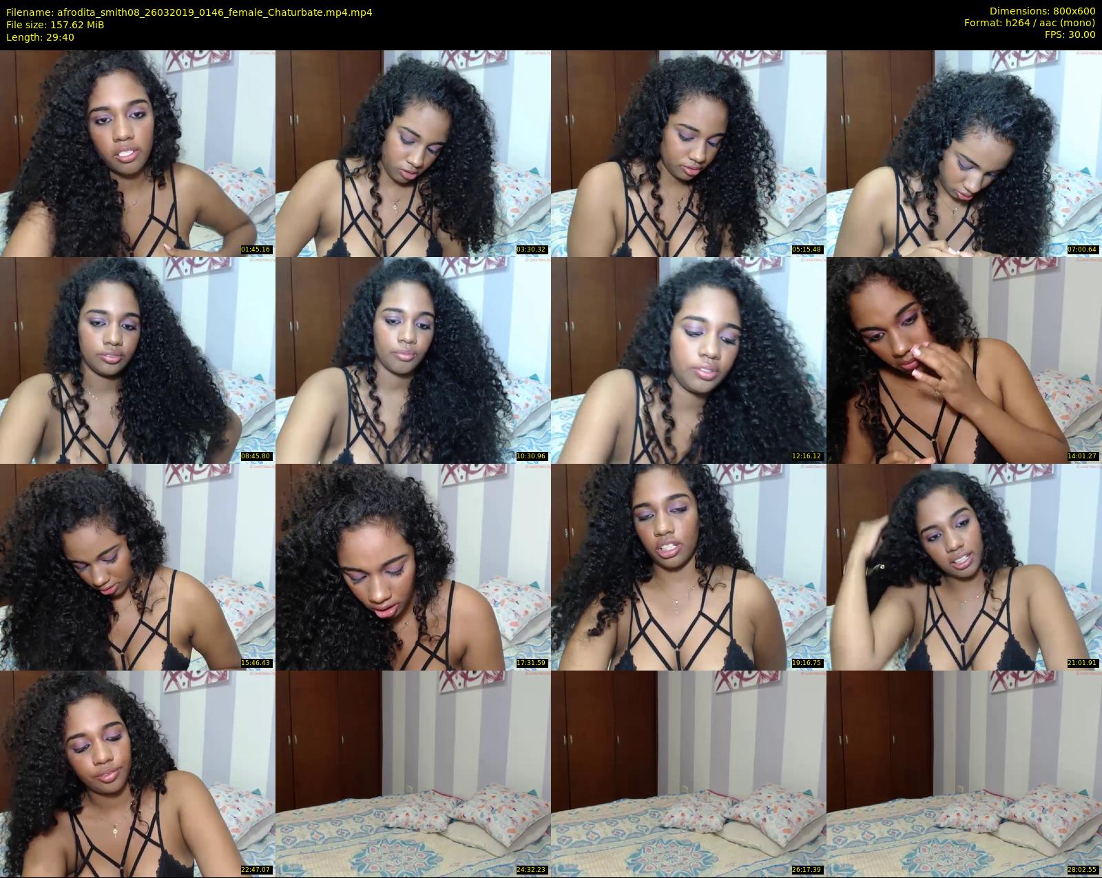 afrodita_smith08 — 30 minute Chaturbate female cam show recording, 480p, Mar 26, 2019