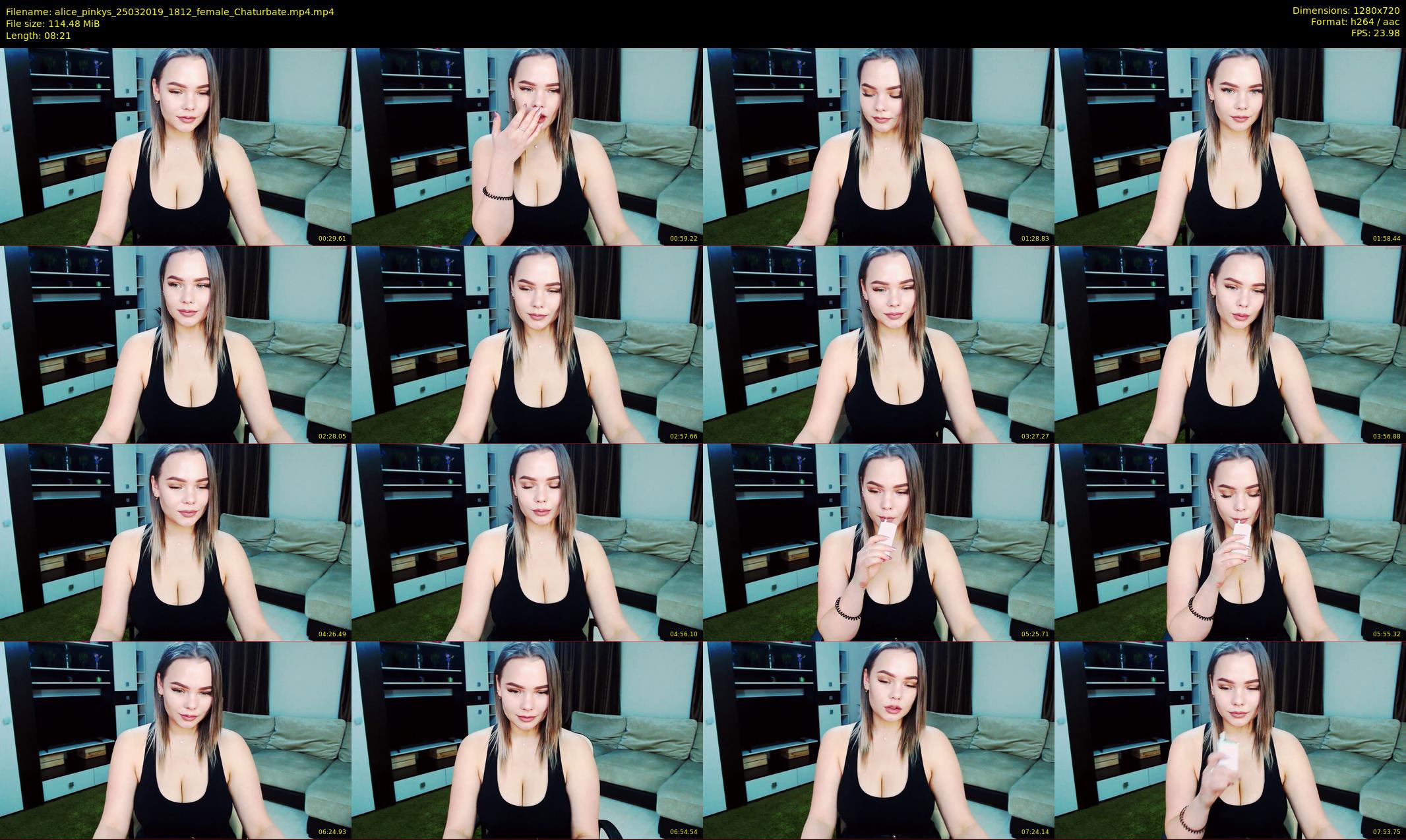 alice_pinkys — 9 minute Chaturbate female cam show recording, 720p, Mar 25, 2019