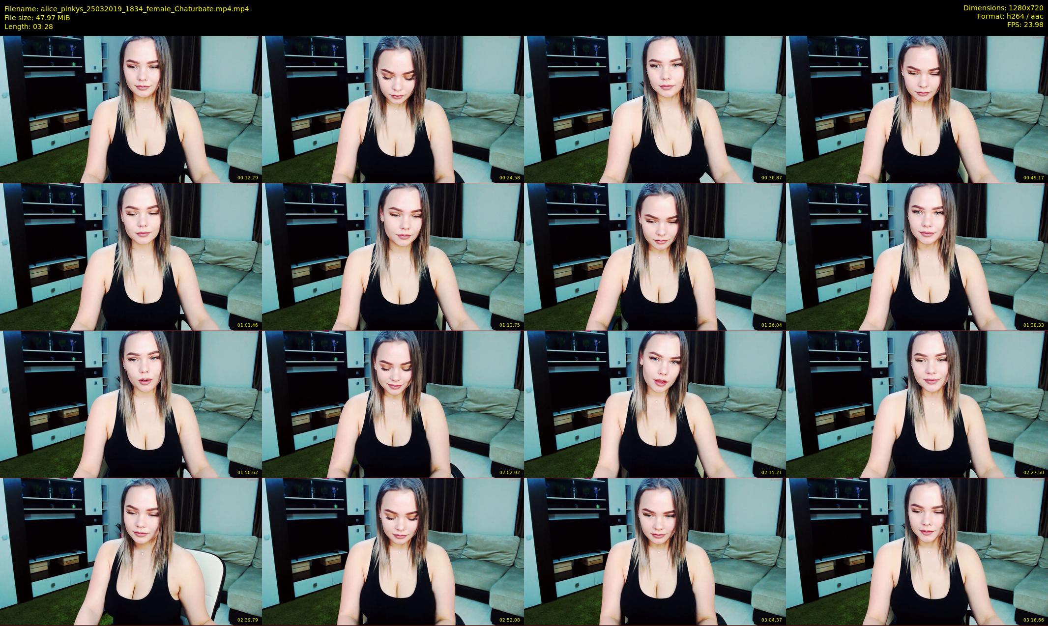 alice_pinkys — 4 minute Chaturbate female cam show recording, 720p, Mar 25, 2019