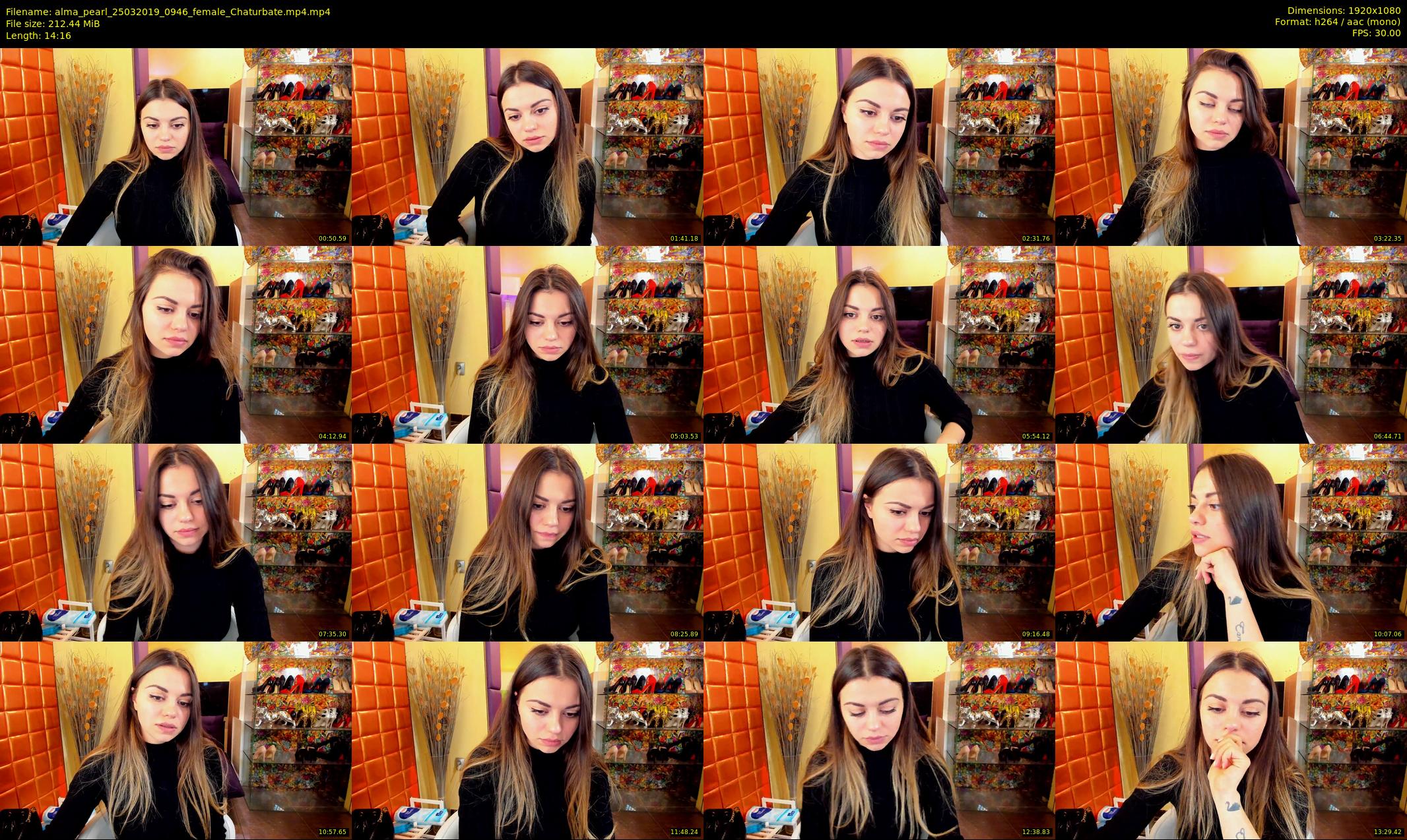 alma_pearl — 15 minute Chaturbate female cam show recording, 1080p, Mar 25, 2019